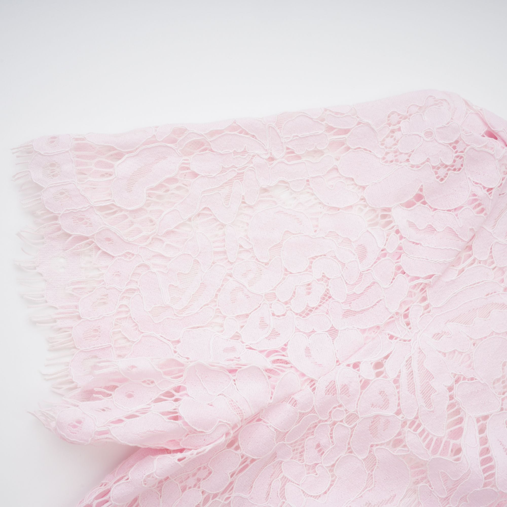 Sabine – Rosafarbenes Meerjungfrau-Midikleid mit Blumenspitze