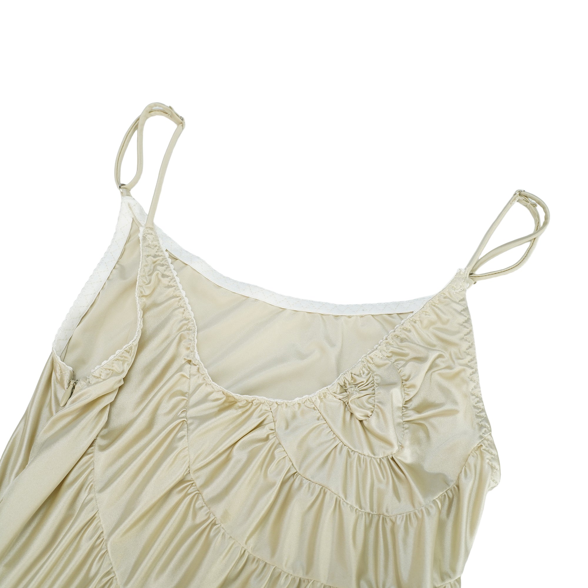 Cecilia – Gerafftes Maxikleid „Miss Sea Ammonite“ in Neutral