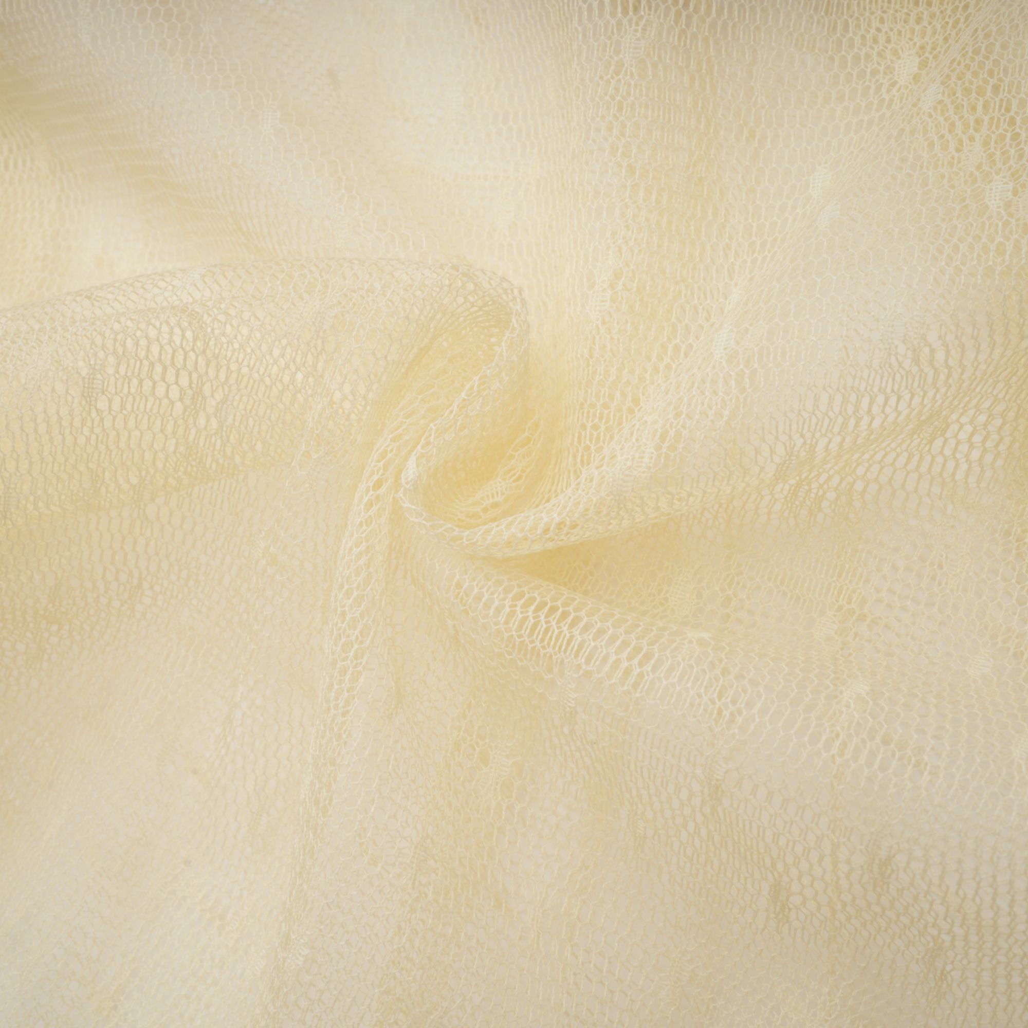 Céleste – Midikleid aus Tüll mit floraler Spitzeneinlage in Neutraltönen