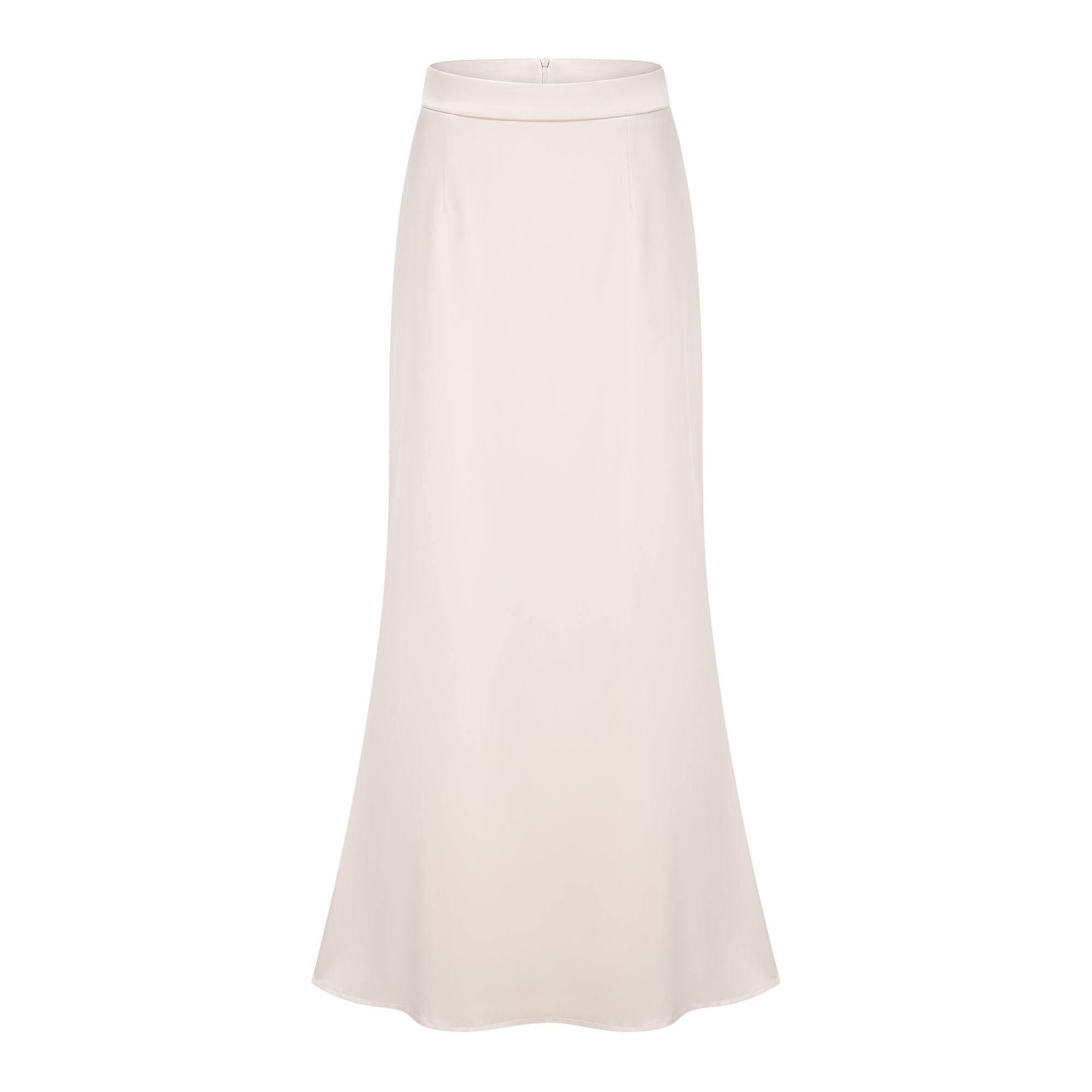 Roxanne Set aus Bluse mit Stehkragen in neutraler Farbe und Meerjungfrauenrock