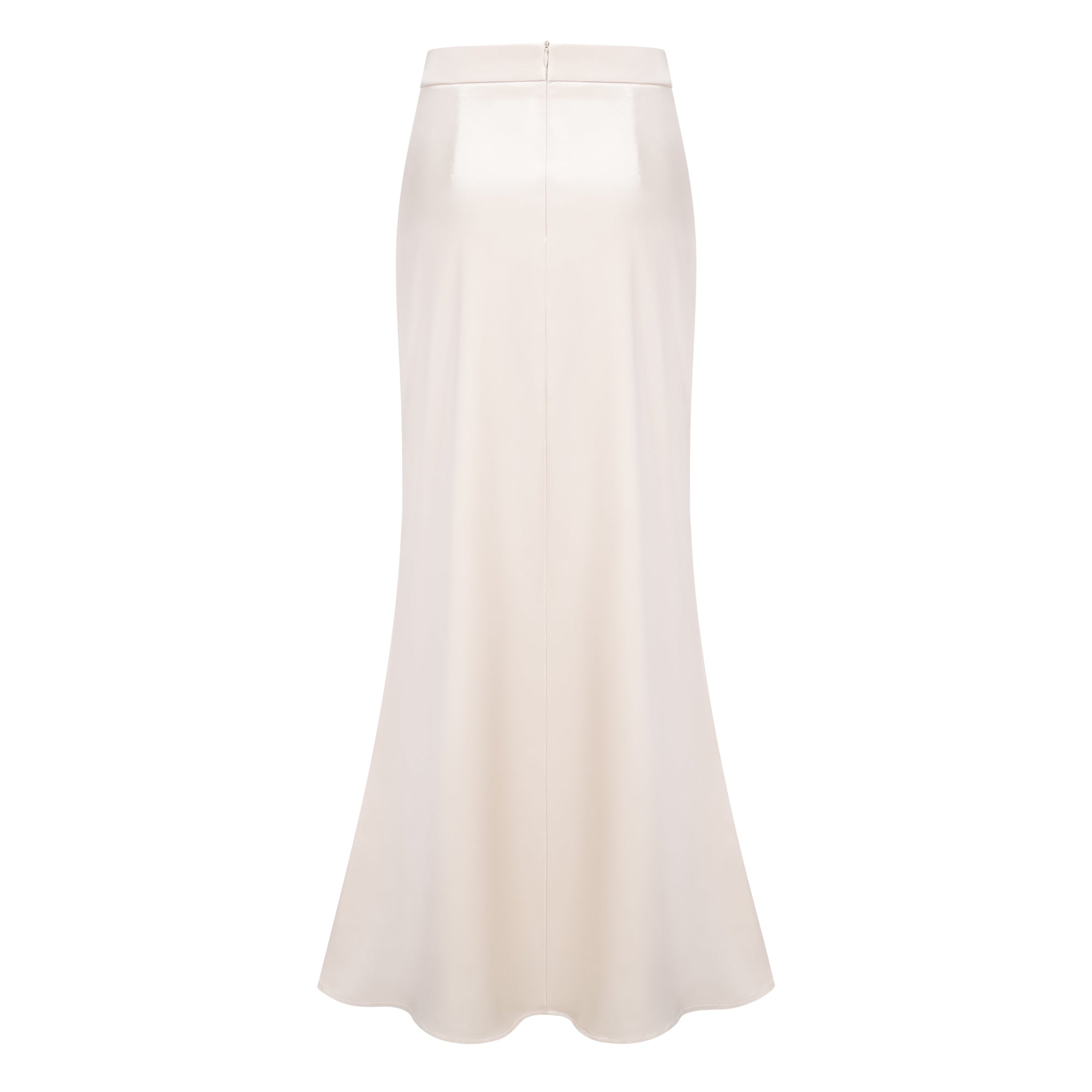 Roxanne Set aus Bluse mit Stehkragen in neutraler Farbe und Meerjungfrauenrock