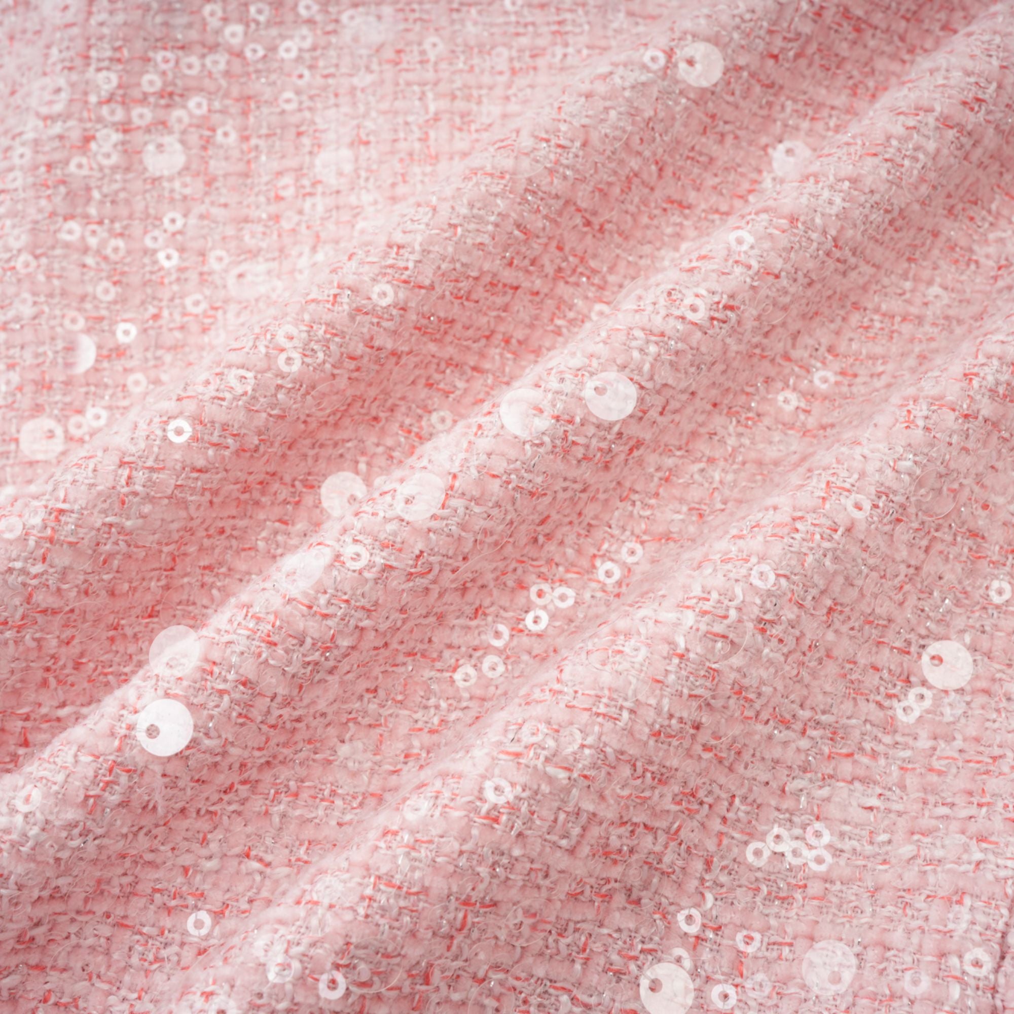 فستان إيليز الوردي المزين بثنيات قصير