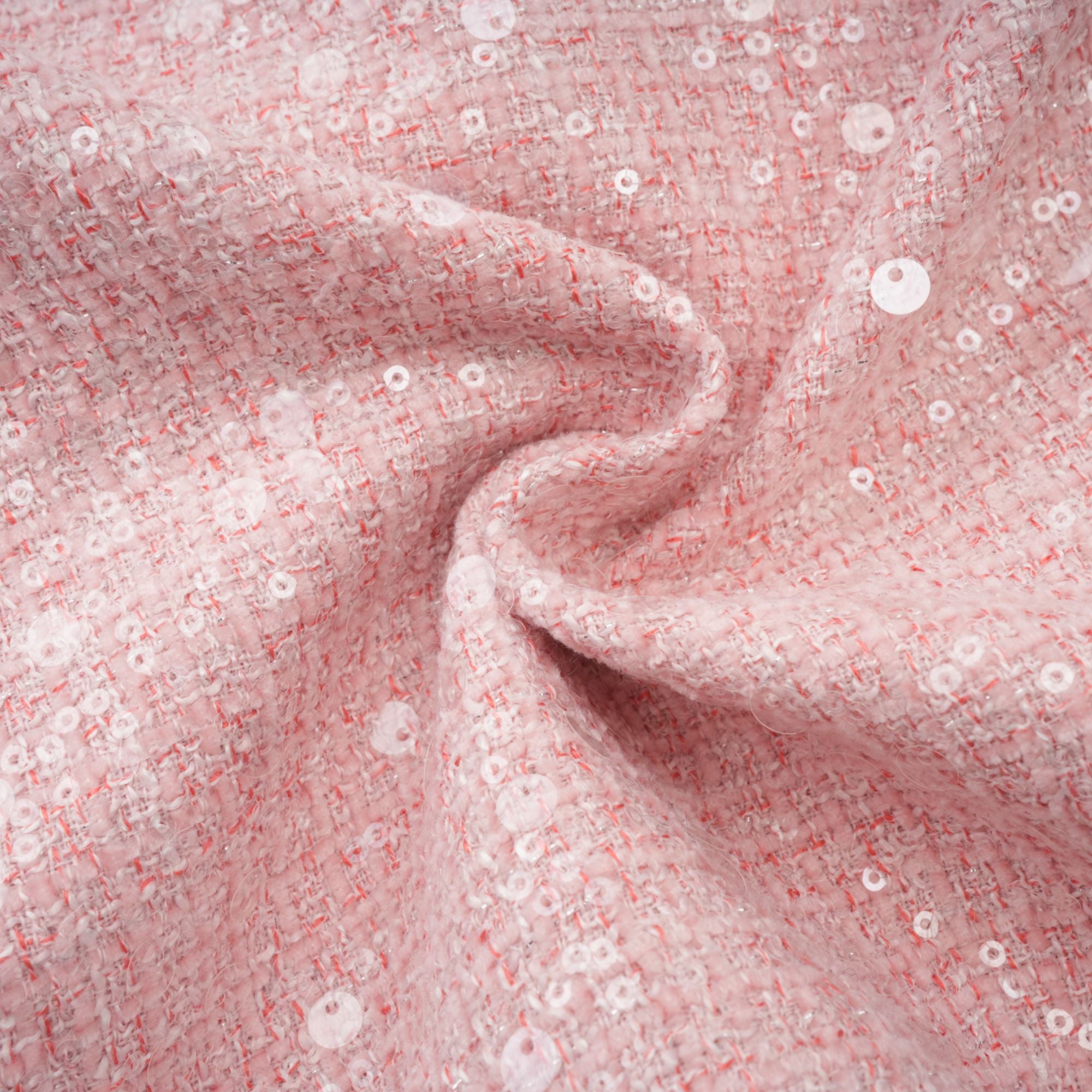 فستان إيليز الوردي المزين بثنيات قصير