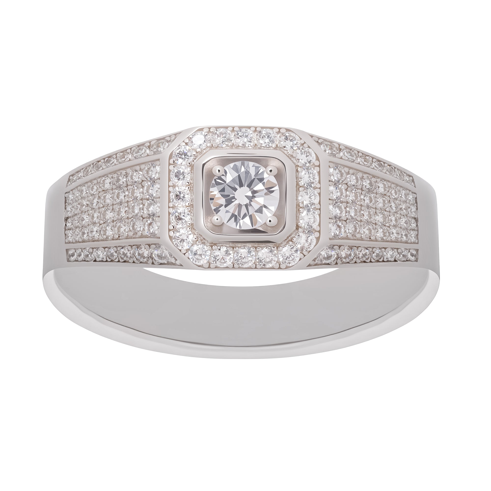 Radieuse – Sterlingsilberring mit Kristallverzierung