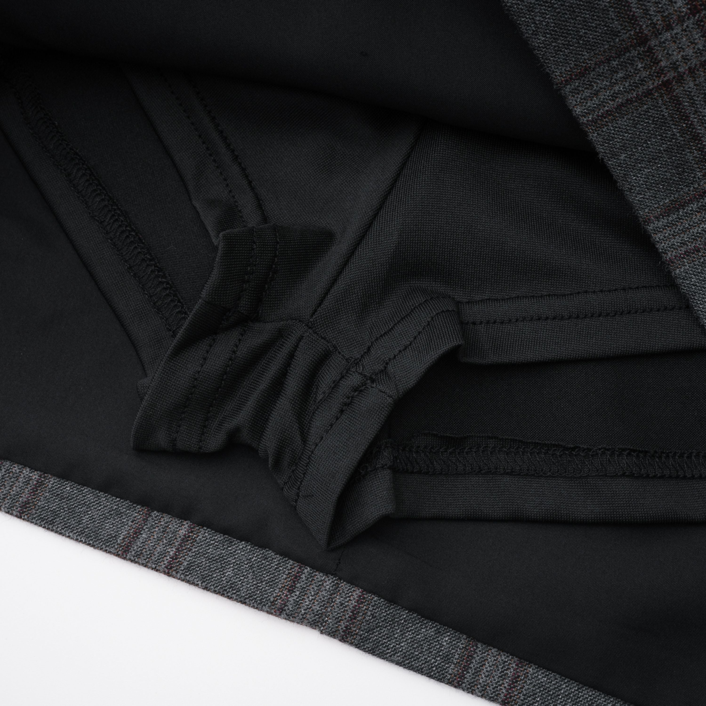 Serena Grey Cut Out Karierter Blazer & Rock Set