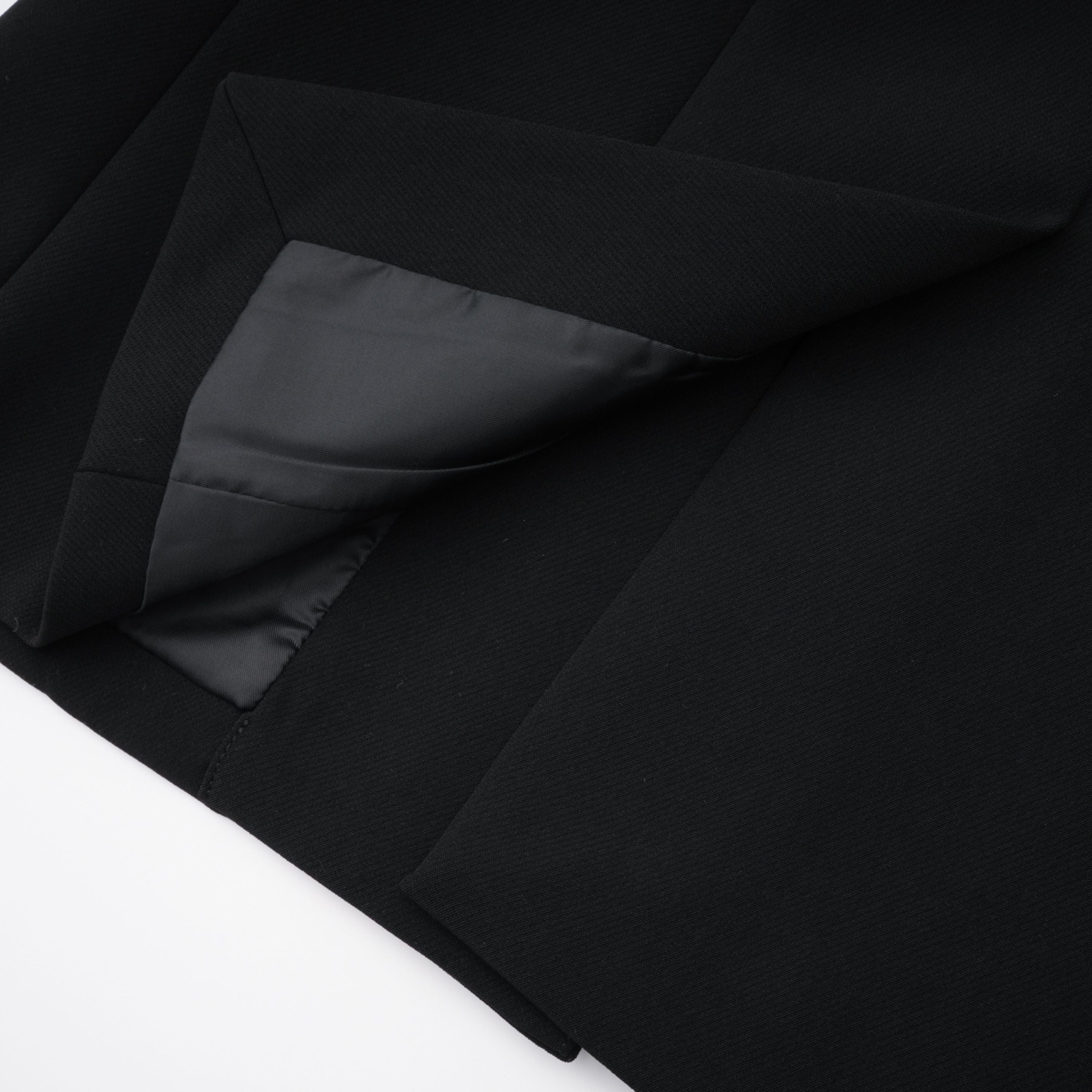 Verena Schwarzer Blazer mit floralem Spitzenbesatz