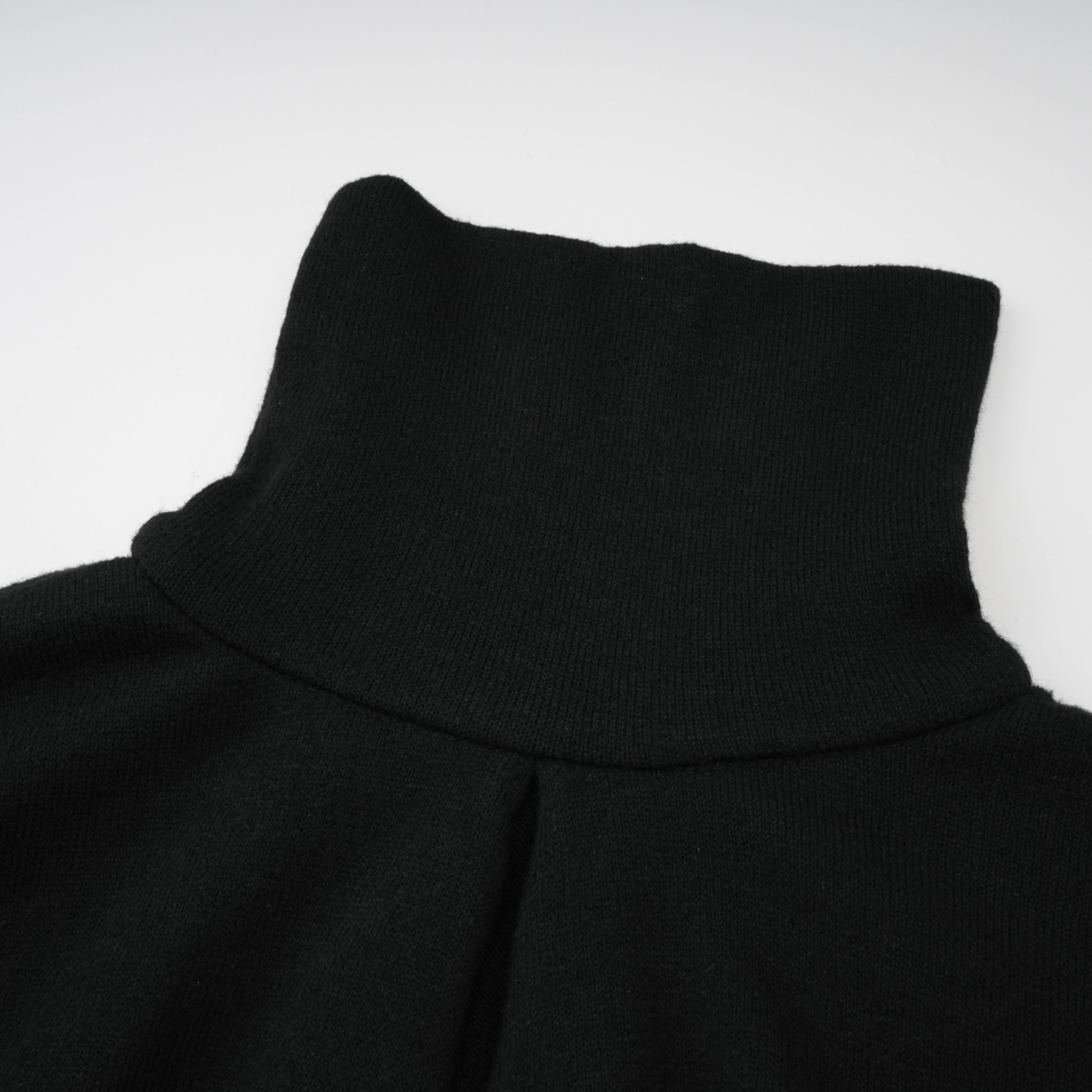 Filomena Black Layered Asymmetrical Knit Cape Top
