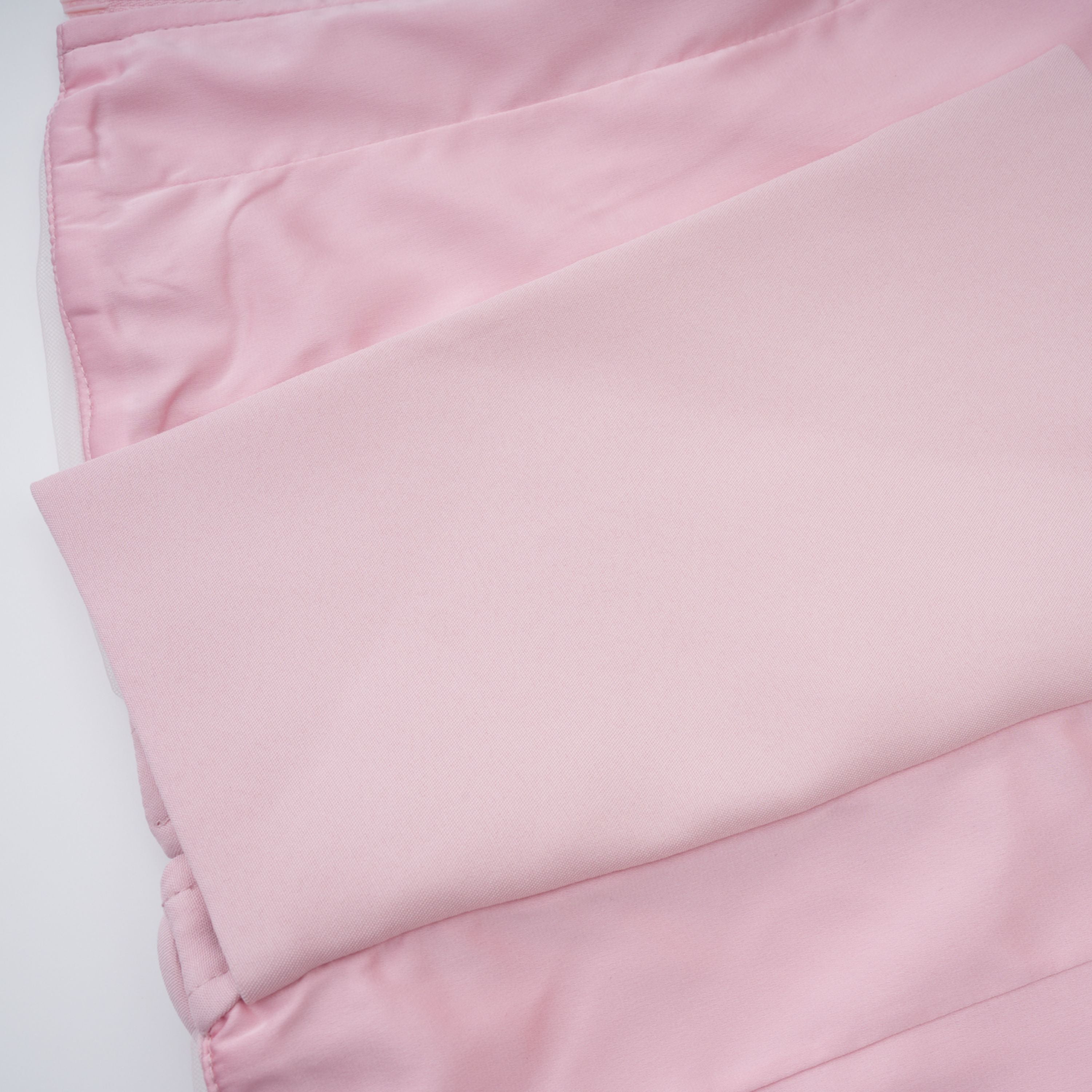 Priscille Pink Shawl & Corset Top & Pleated Skirt Set