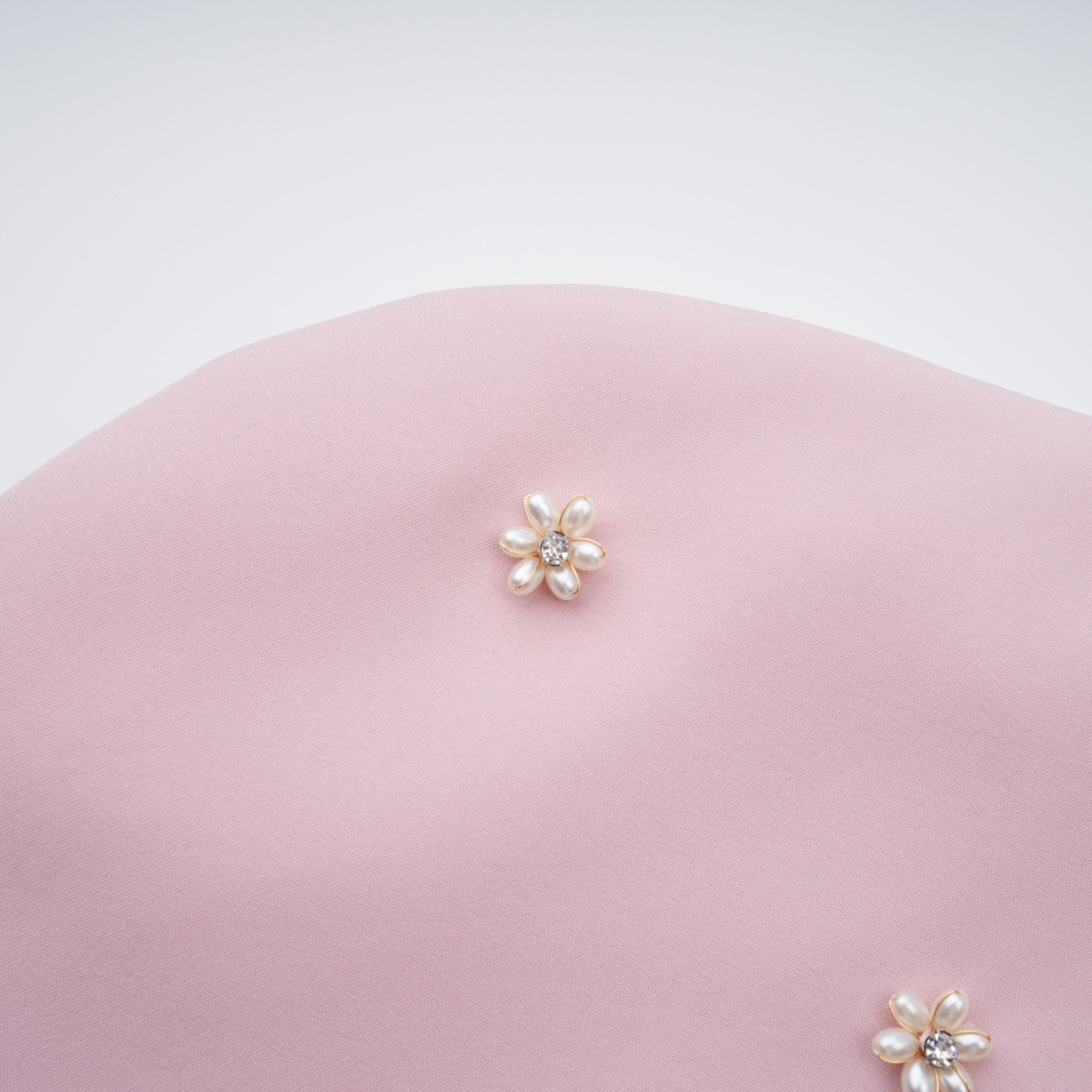 Priscille Pink Shawl & Corset Top & Pleated Skirt Set