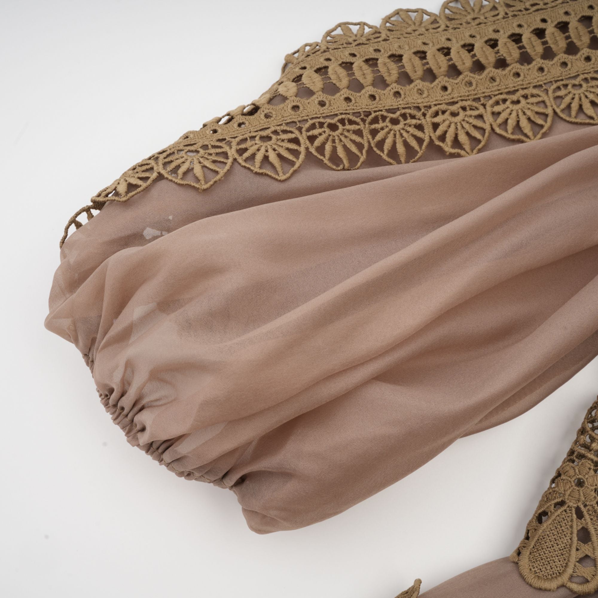 Inès lace cut-out layered mini dress