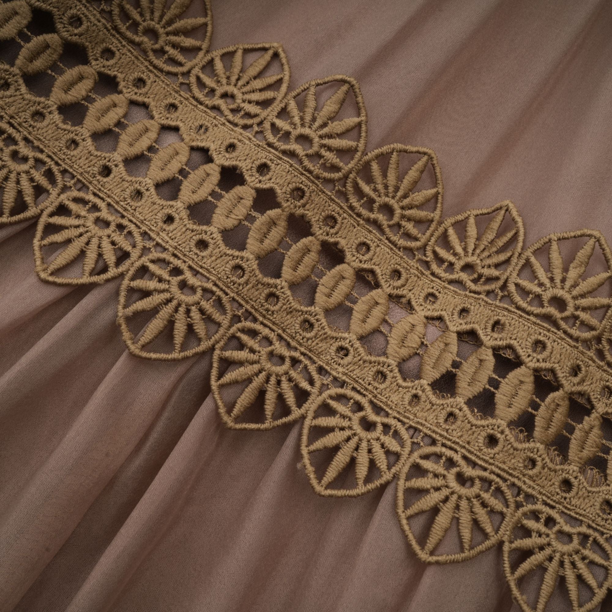 Inès lace cut-out layered mini dress