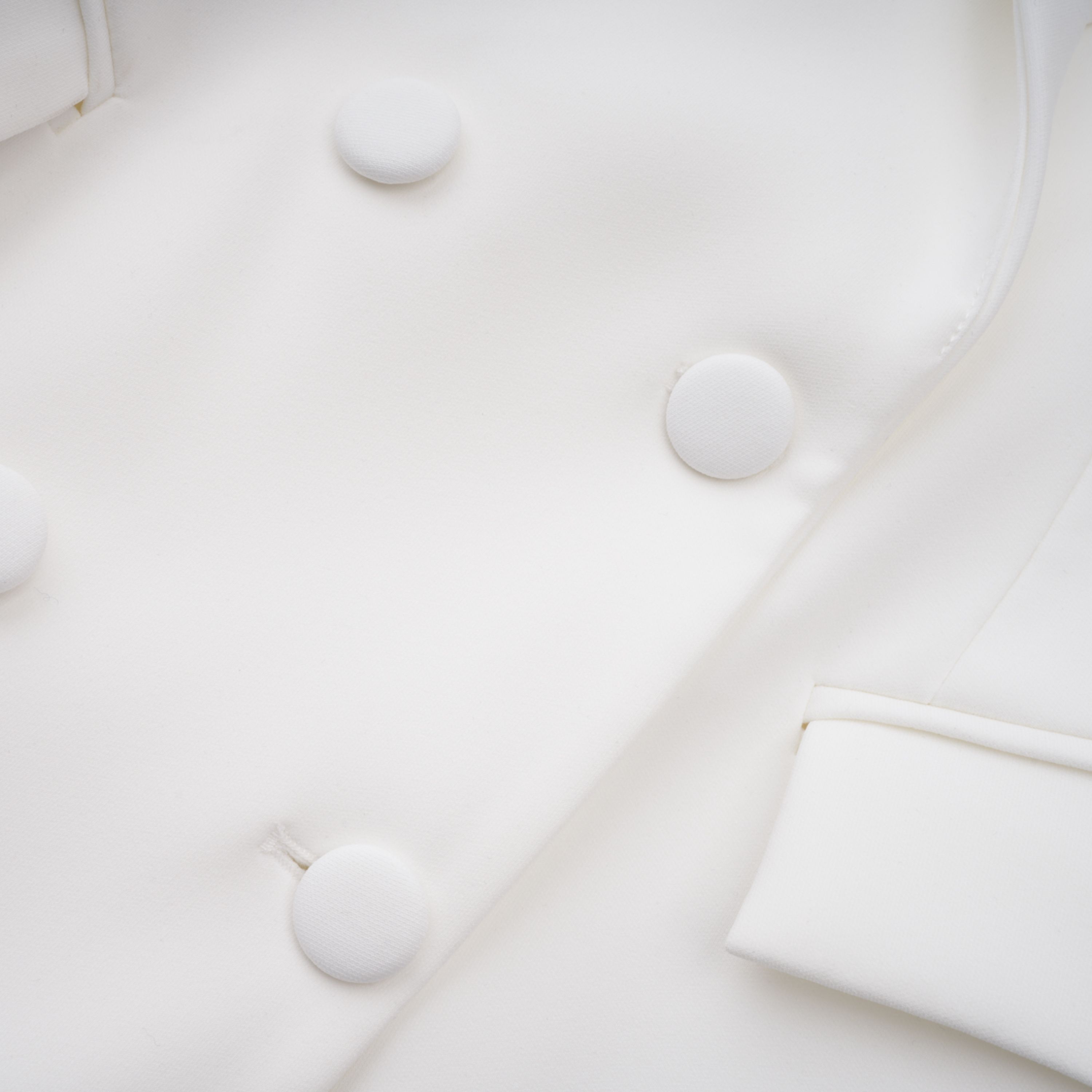 Osanne White Double Breasted Blazer Mini Dress