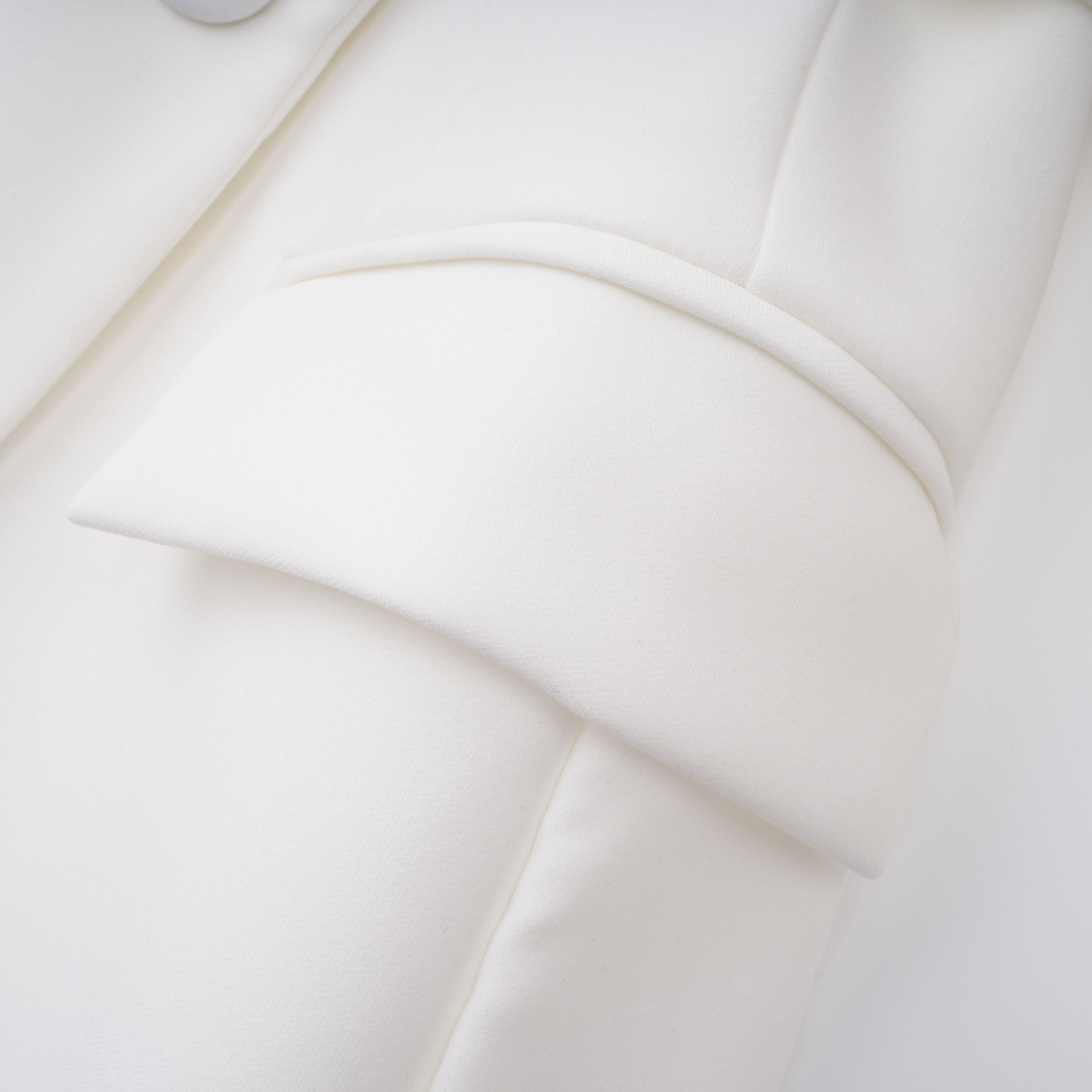 Osanne White Double Breasted Blazer Mini Dress