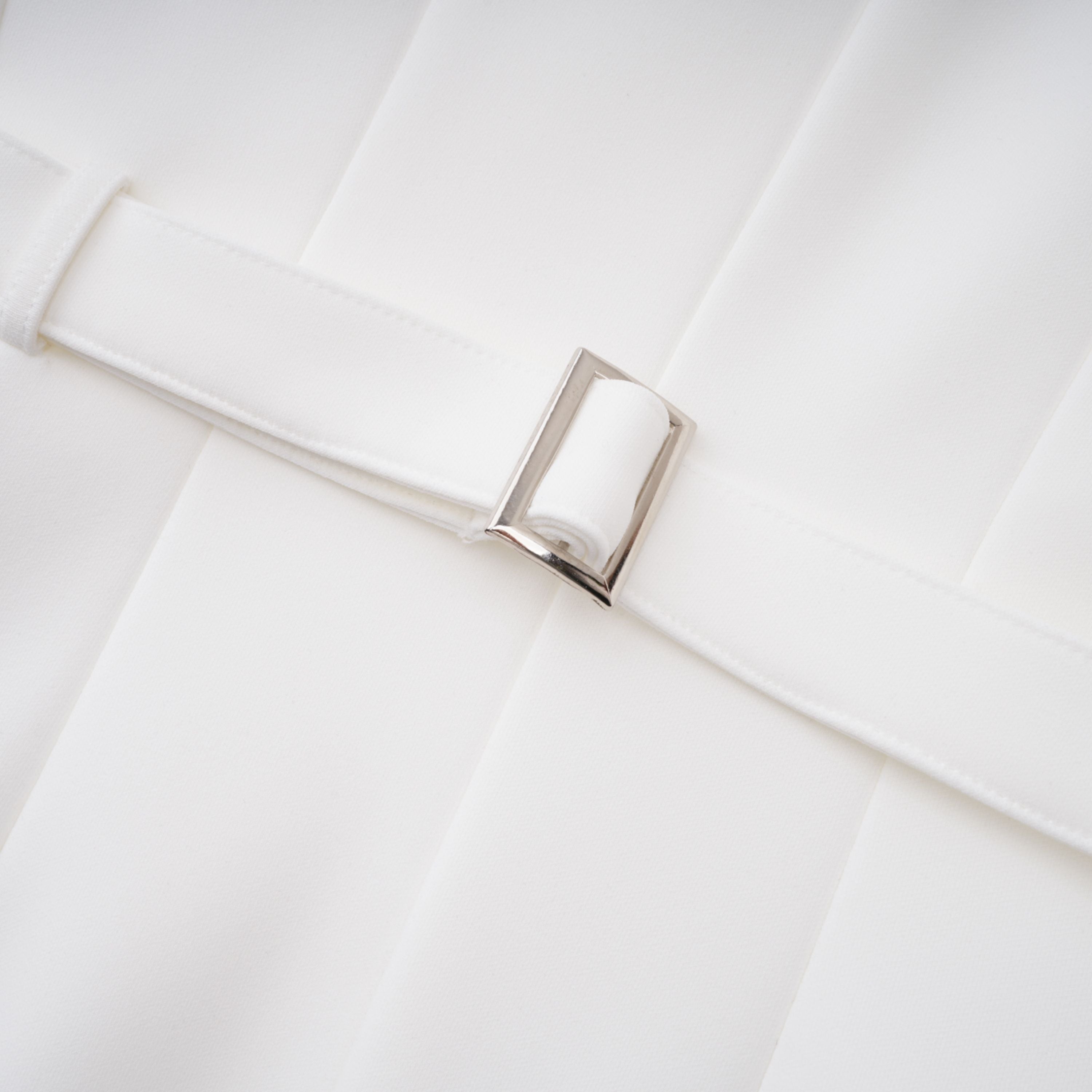 Osanne White Double Breasted Blazer Mini Dress