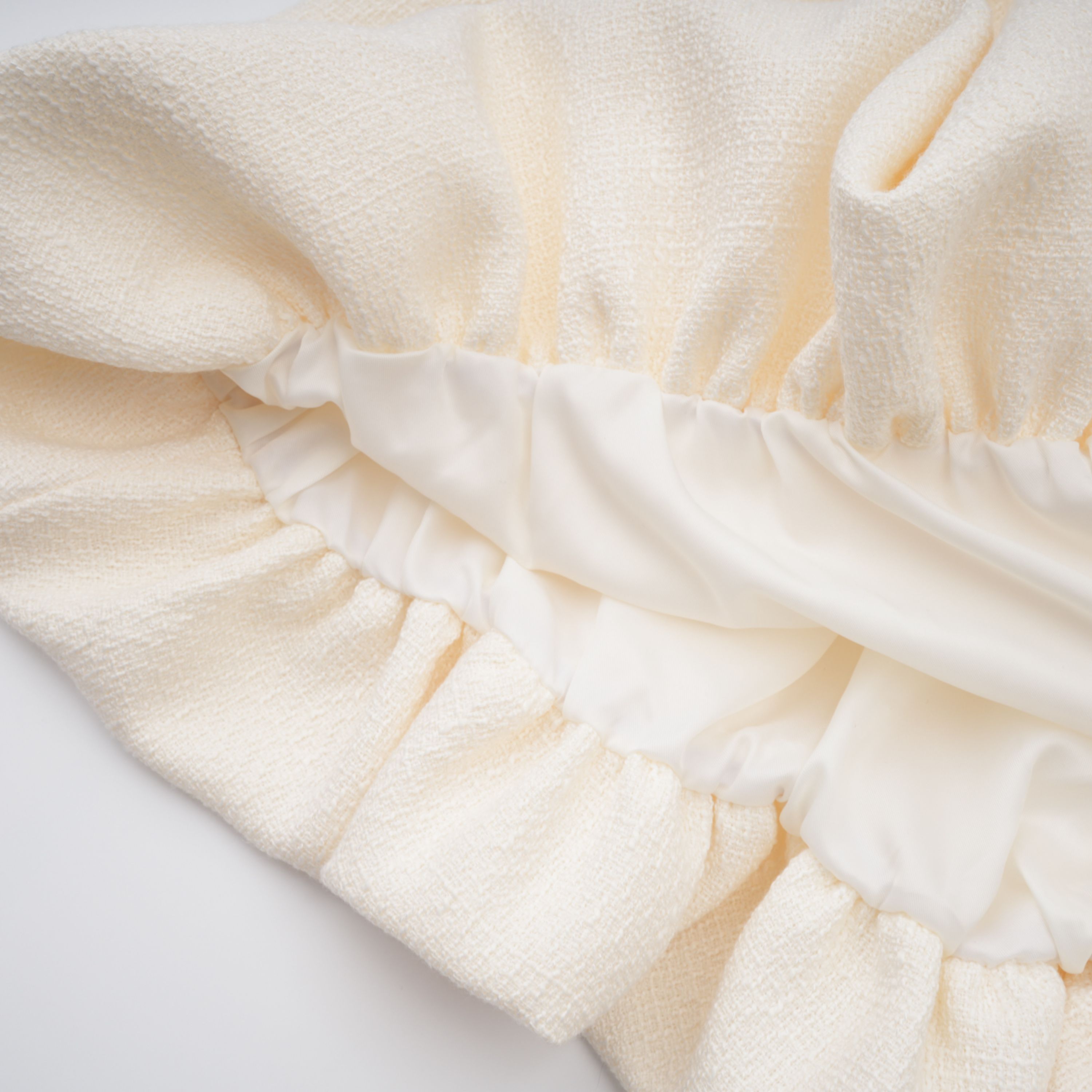 Regina White Crystal Embellished Tweed Mini Dress