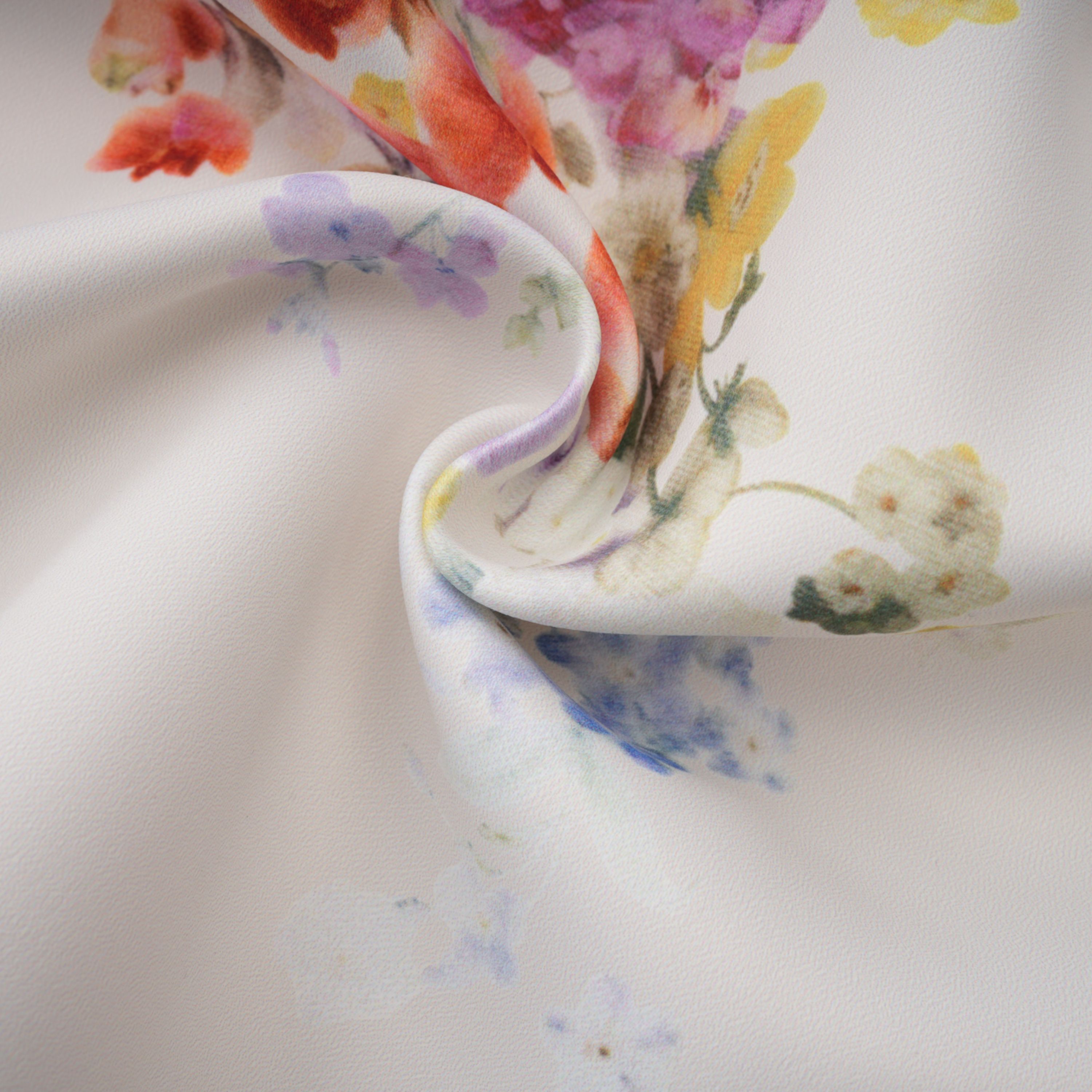 Juliette White Self-Tie Floral Print Mini Dress