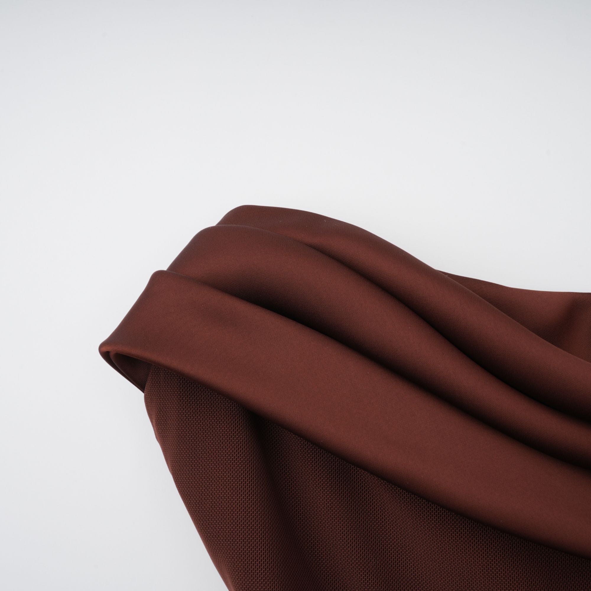 فستان فيديت بني مكشكش ماكسي (بدون قفازات)