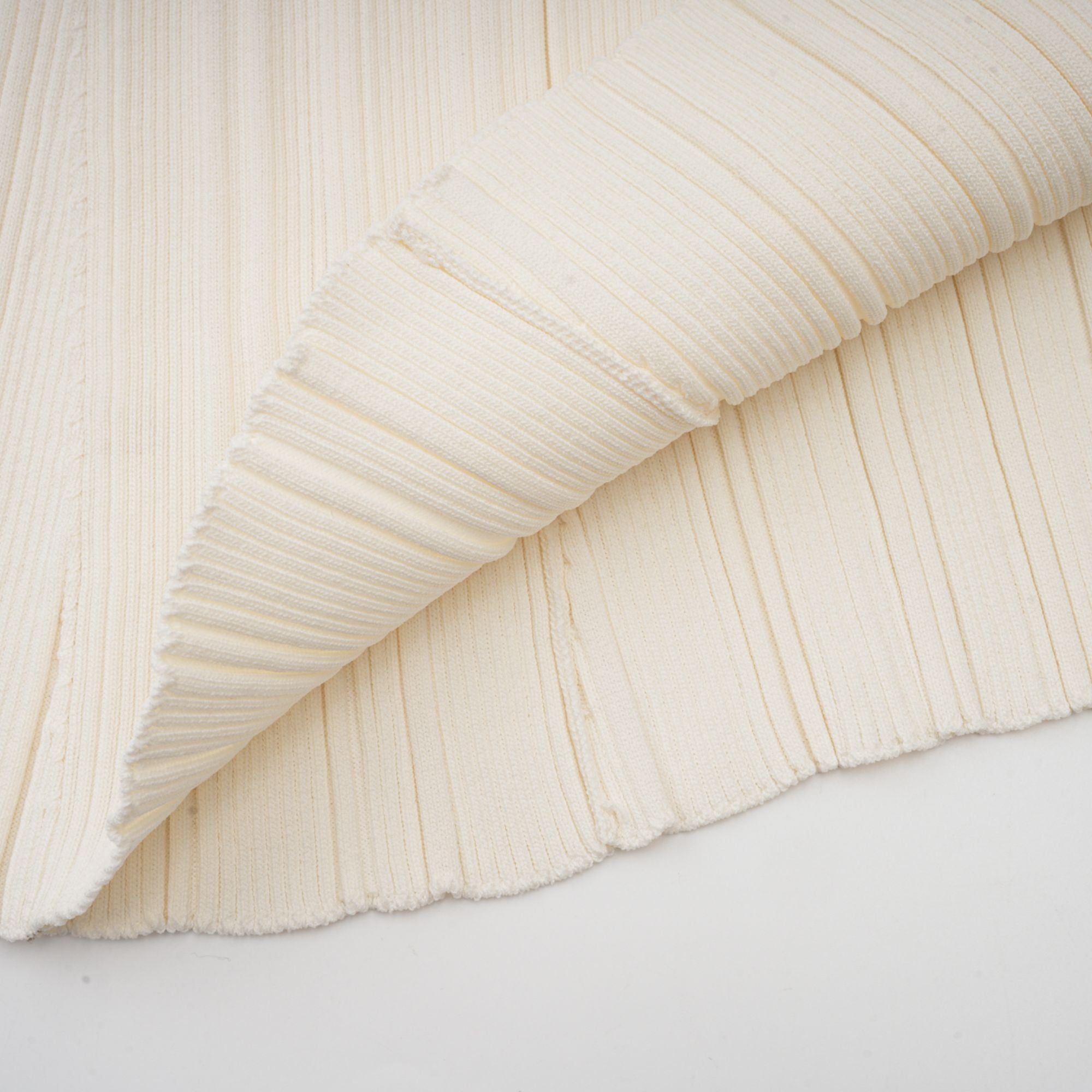 Nouria white mermaid-hem knit midi dress