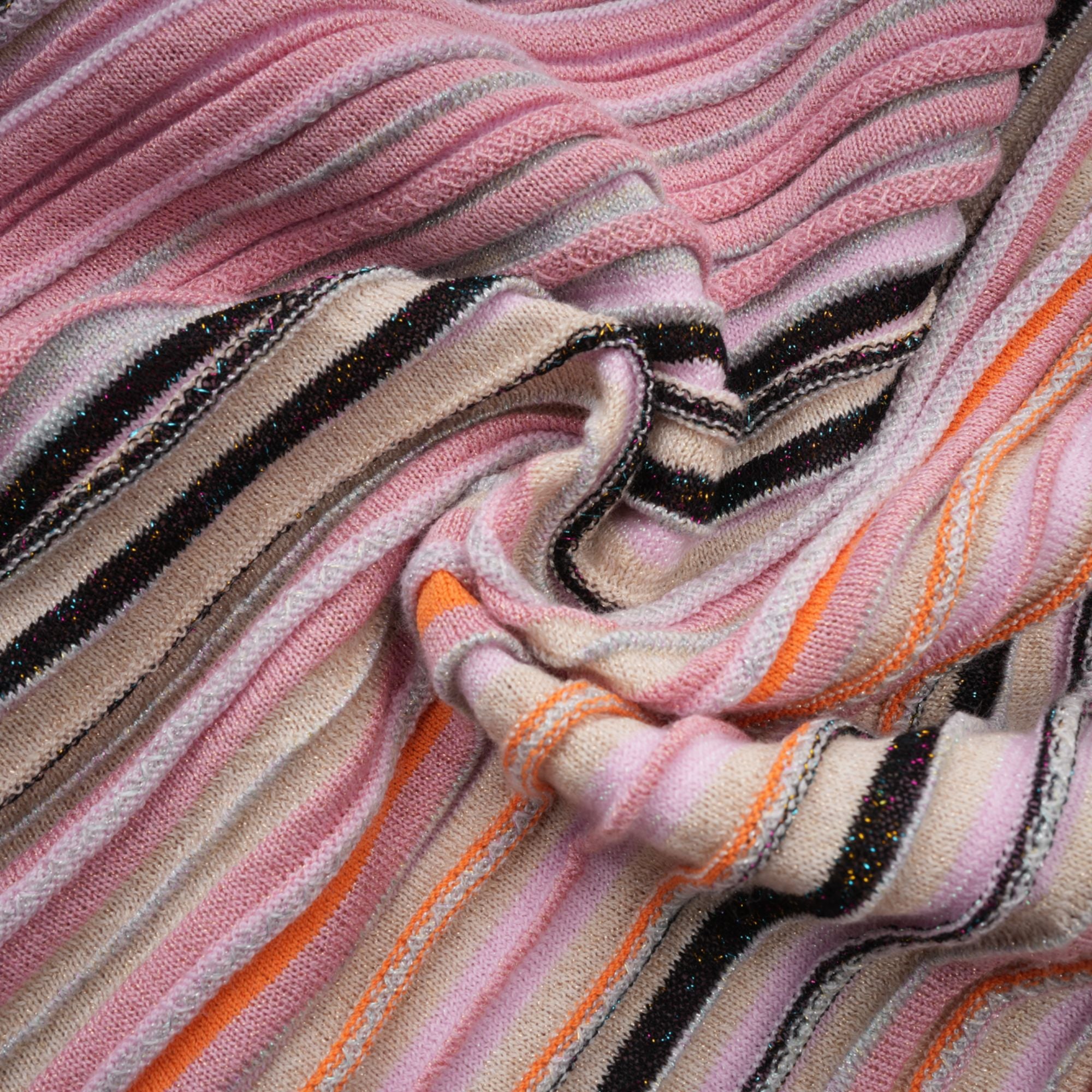 Mathilde metallic pleated midi dress in Pink