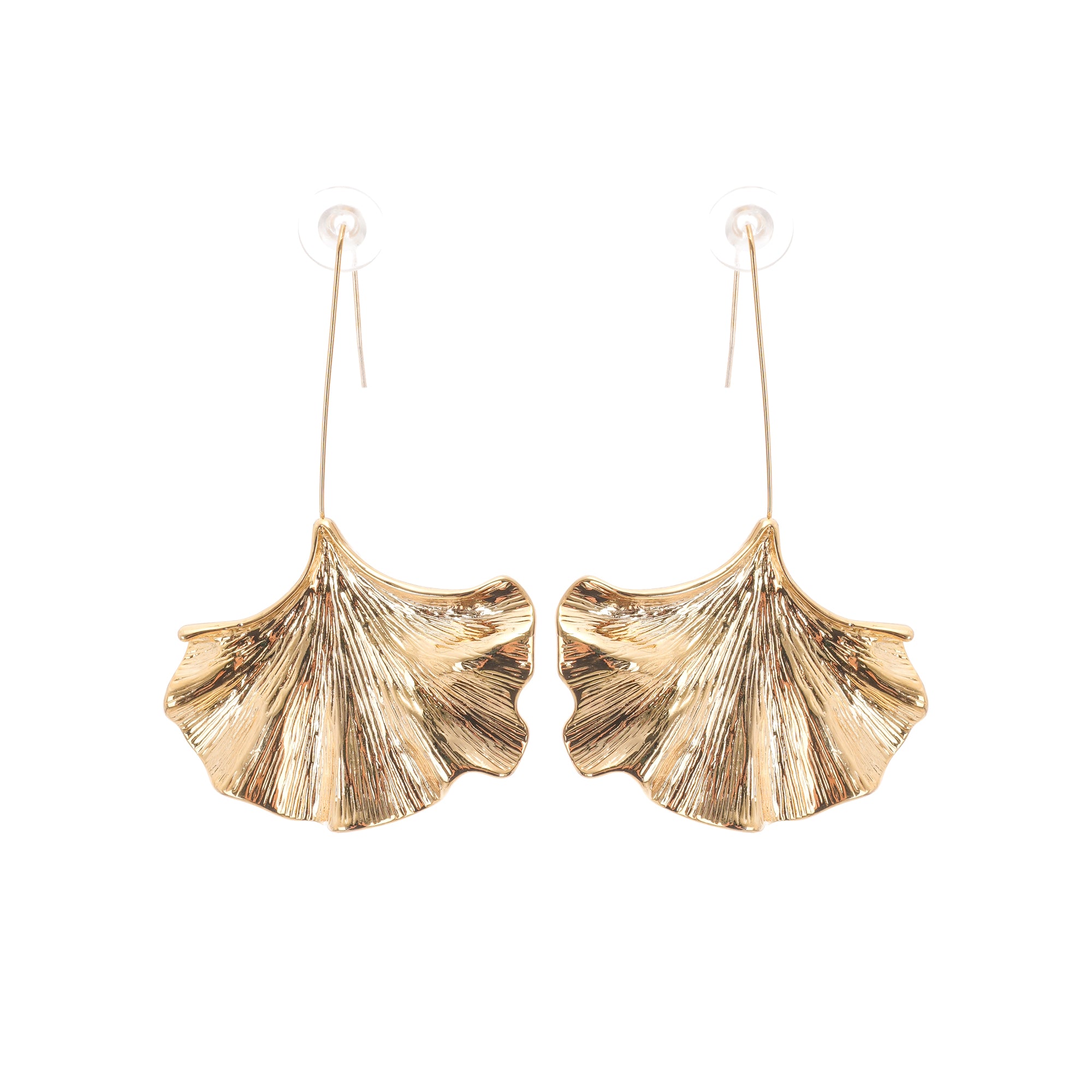 أقراط جولييت الذهبية المصنوعة من حجر الجنكة