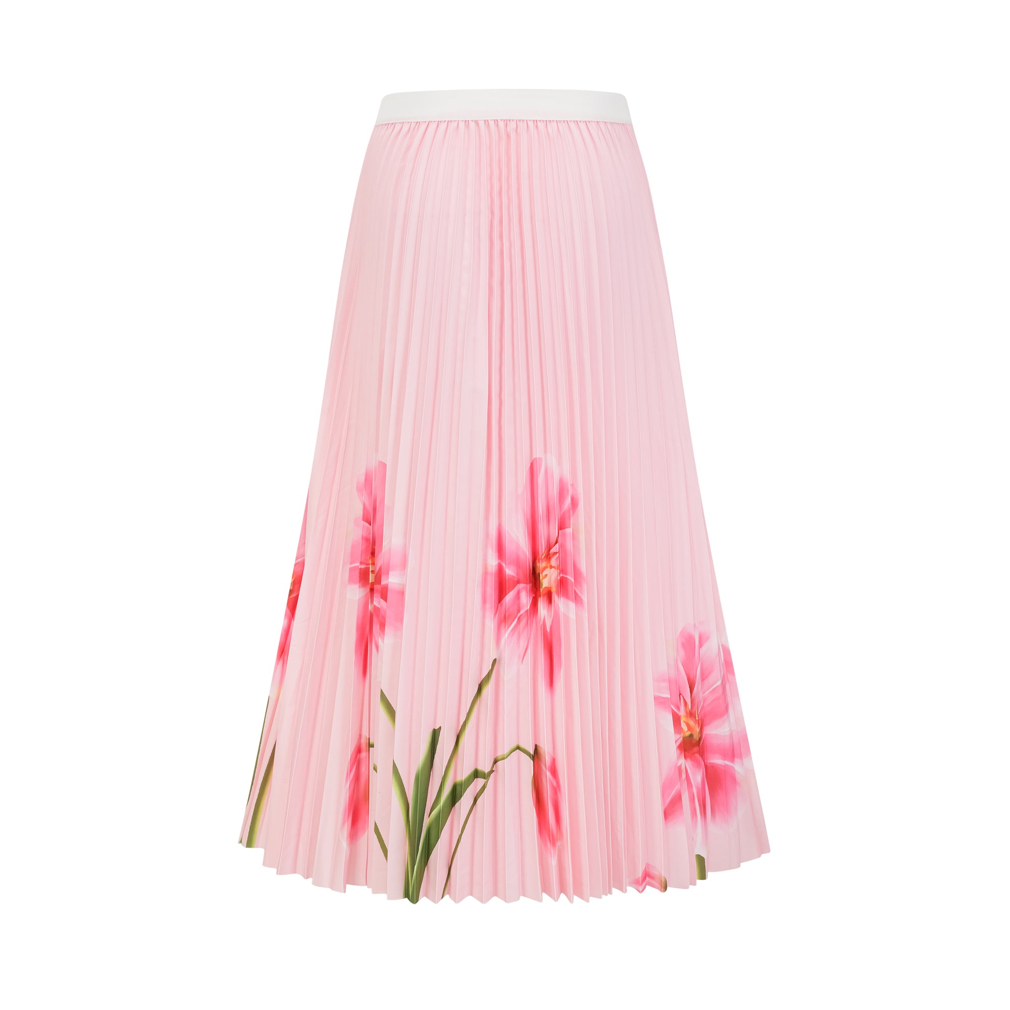 طقم Justine المكون من بلوزة وتنورة متناسقة بطبعات الأزهار