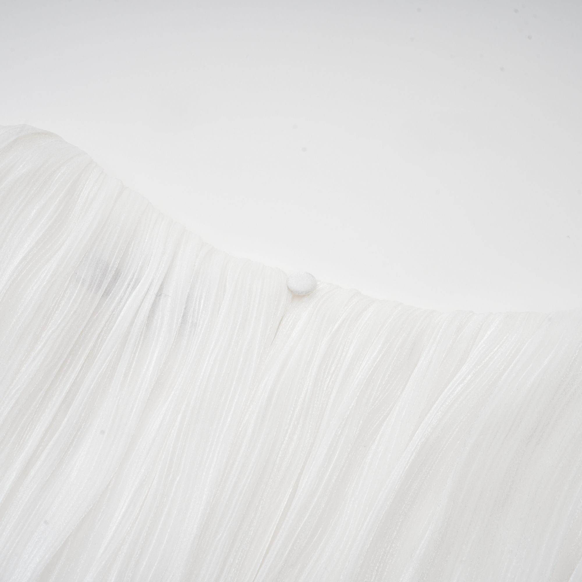 Rosier fully-pleated cinched mini dress in White