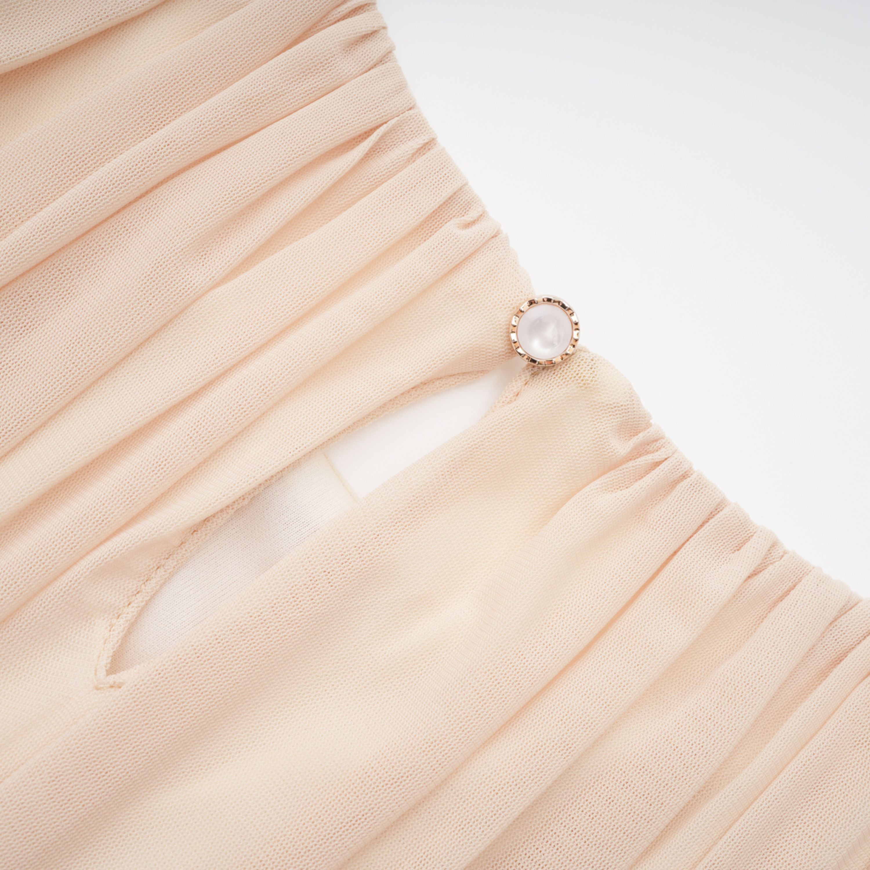 Annabelle Gelbes Maxikleid mit Laternenärmeln und Plissee