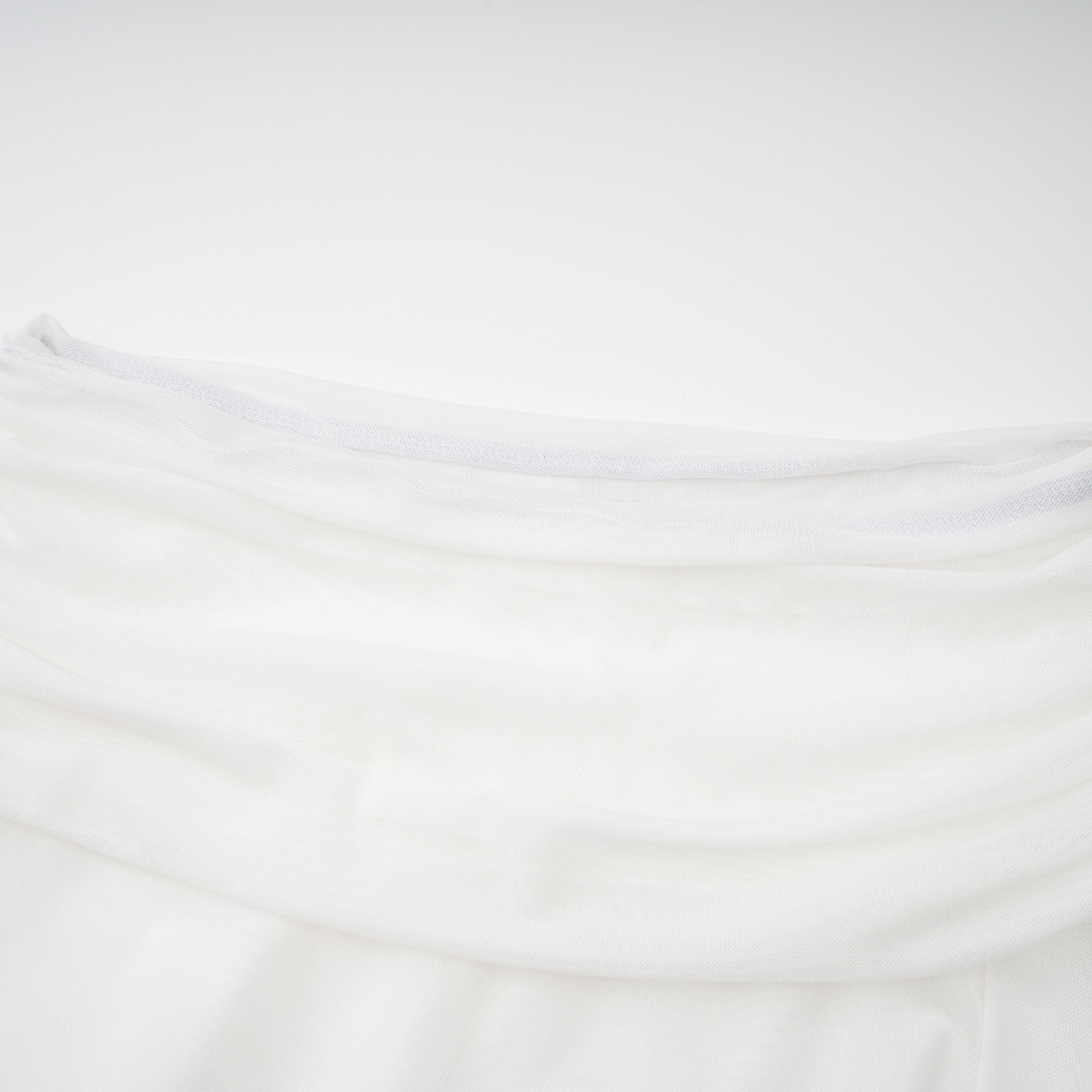 Giuseppina White High Neck Cut-Out Top & Skirt Set