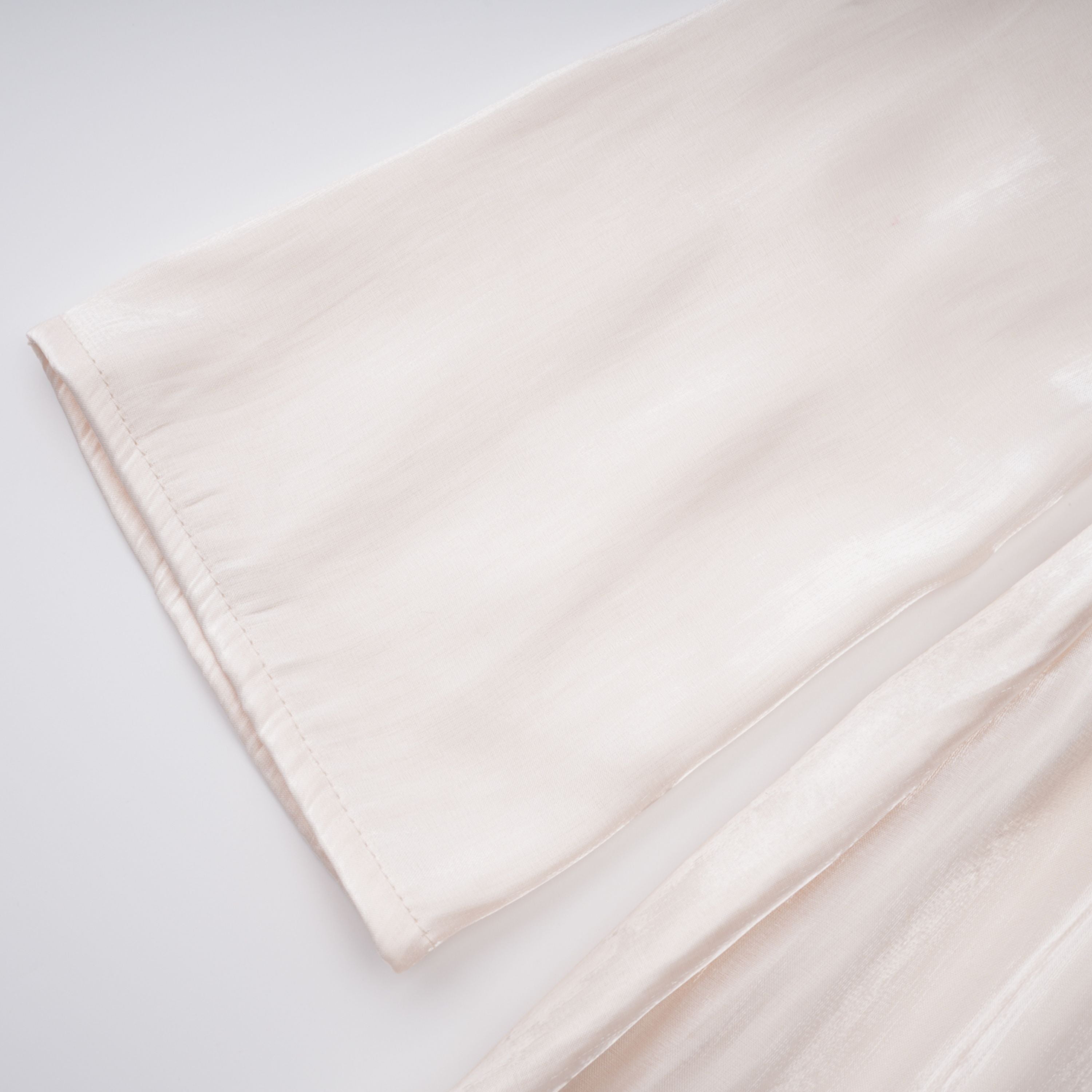 Hege Cream Glossy Ruched Cape Maxi Dress