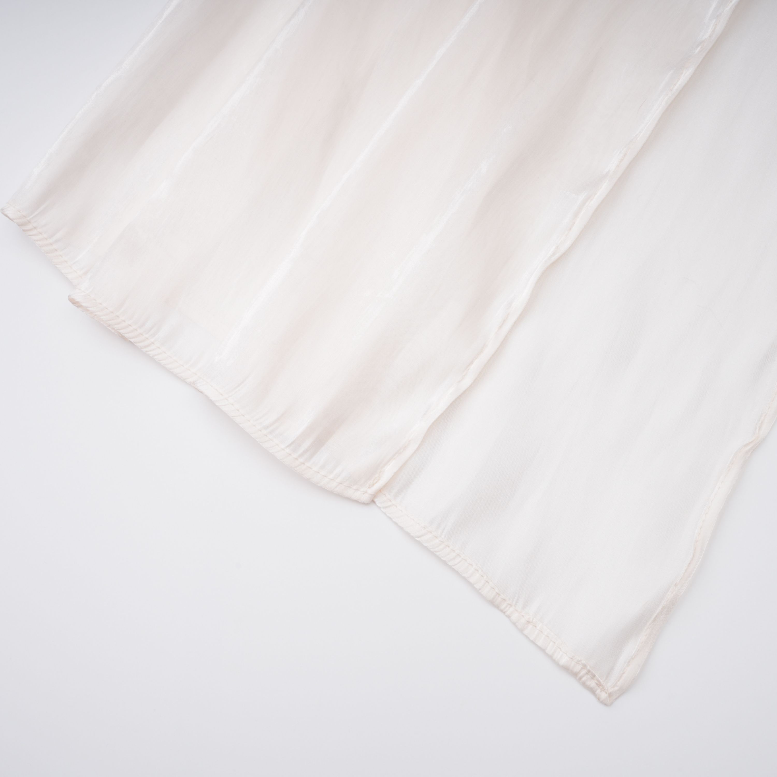 Hege Cream Glossy Ruched Cape Maxi Dress