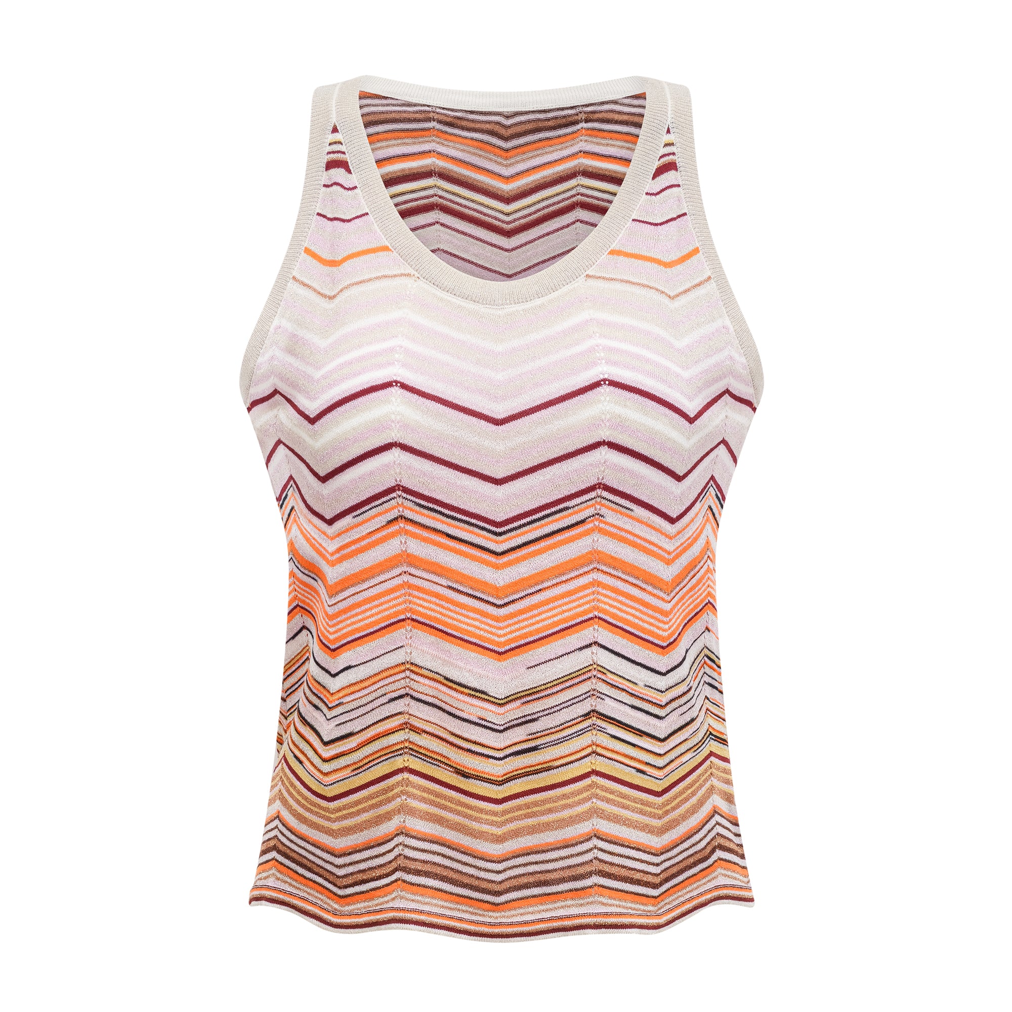 Chloé Neutrales gestreiftes Strick-Set (Endgültiger Verkauf – nur in den USA)