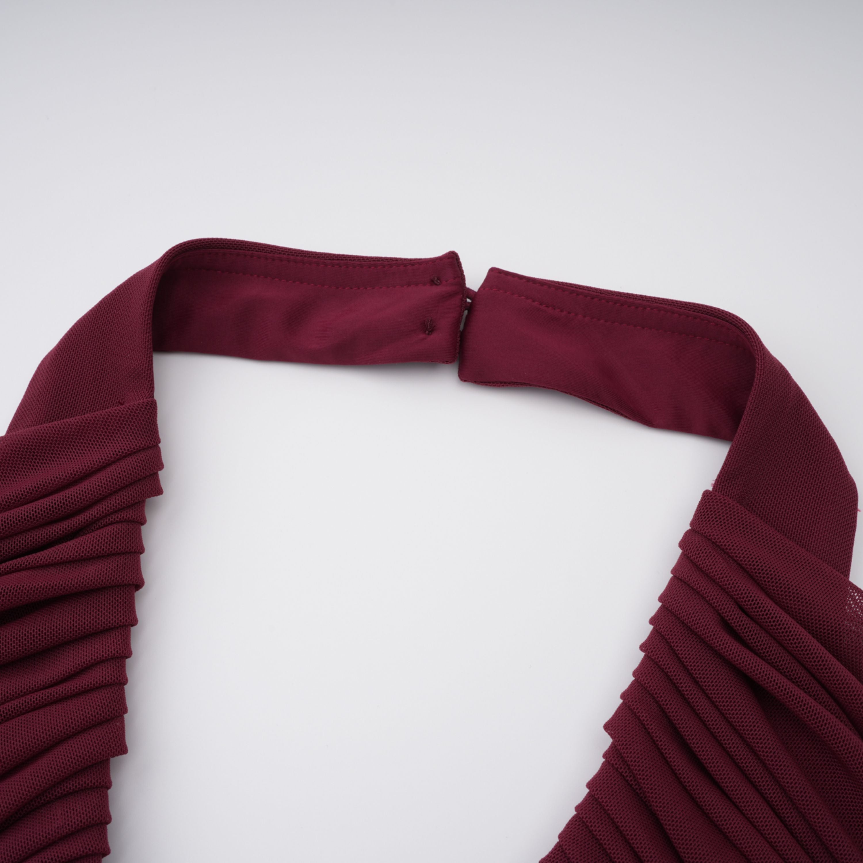 Eléa Red Cold Shoulder Draped Maxi Dress