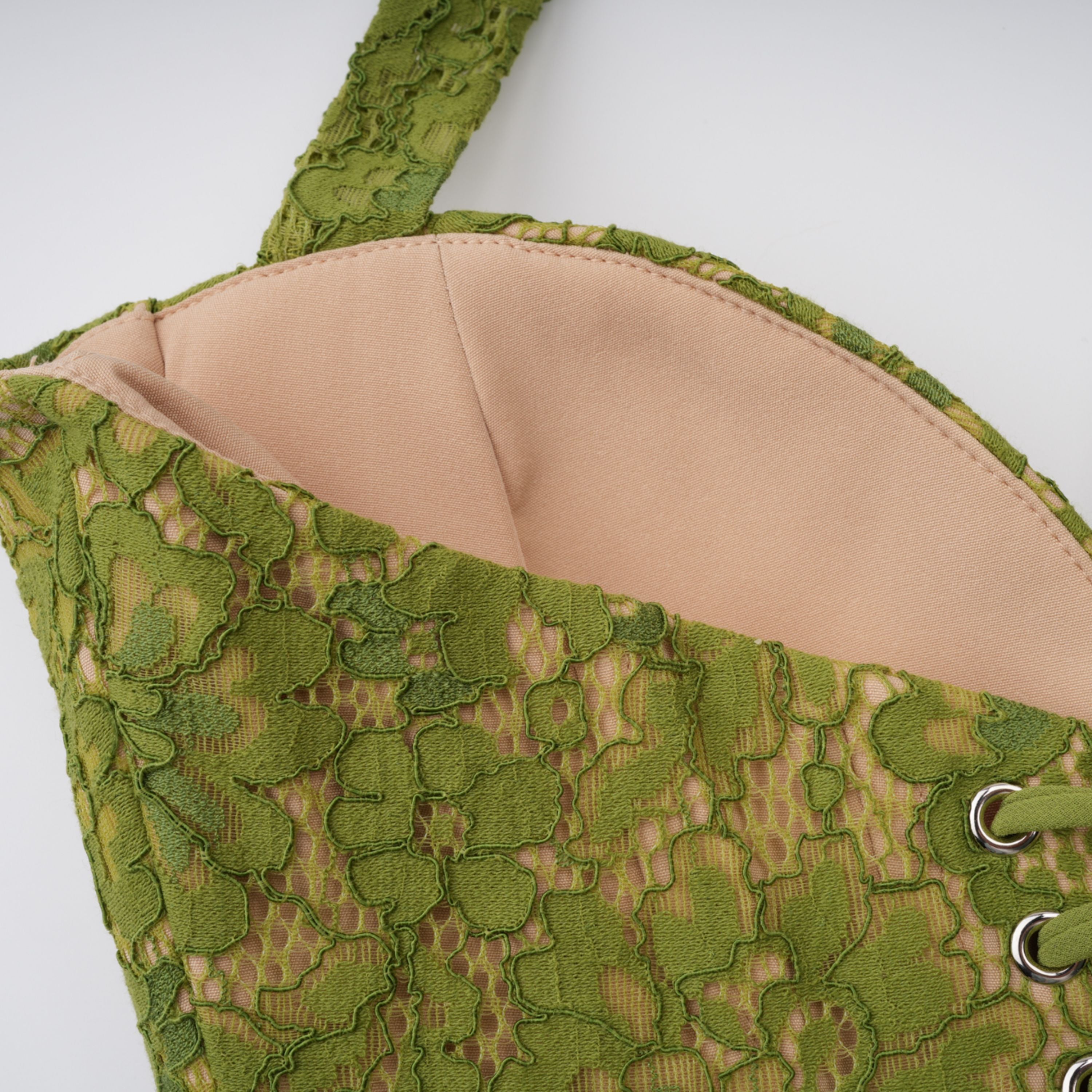 Emerald Halterneck Corset Gown