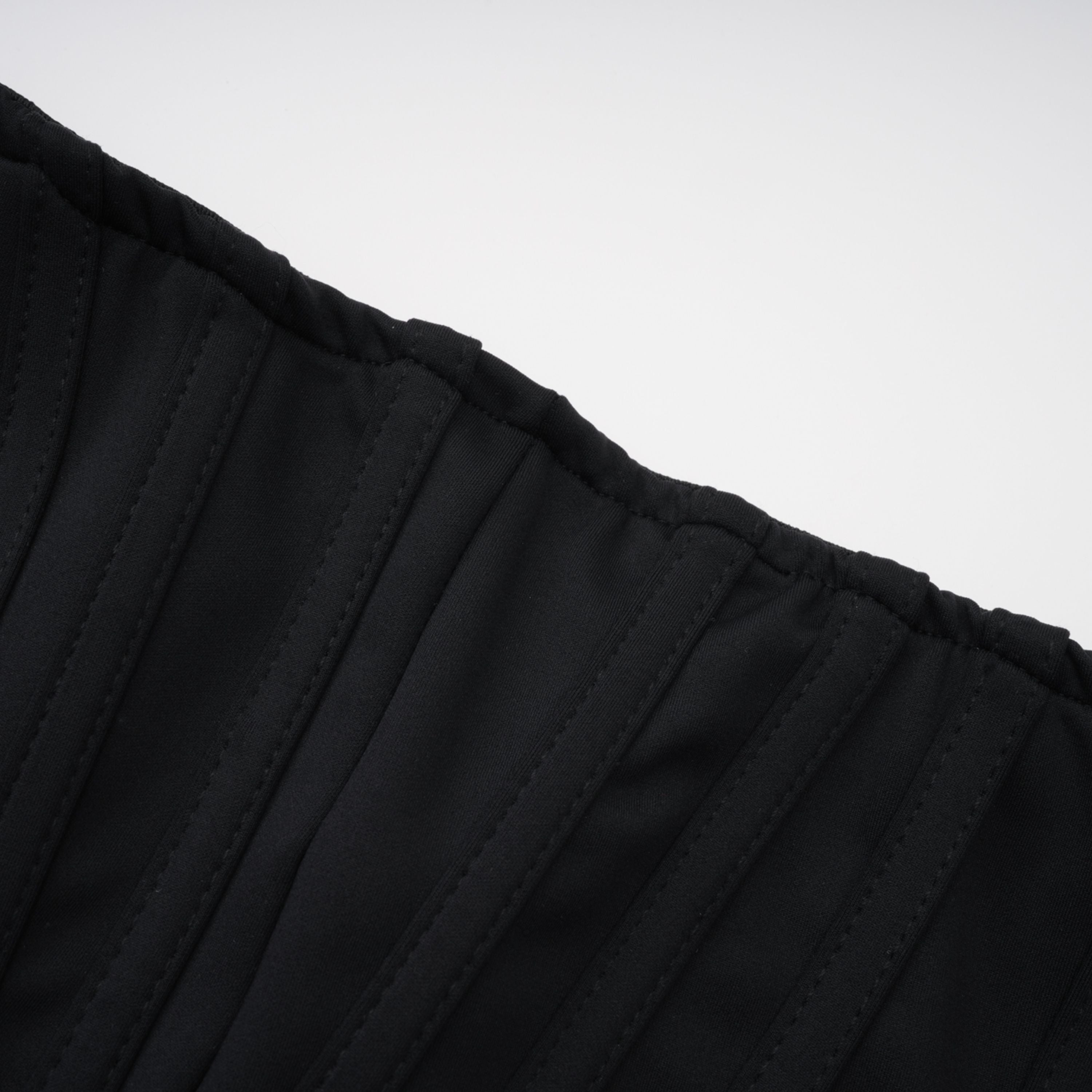 Cordelia Black Decorative Stitching Leggings