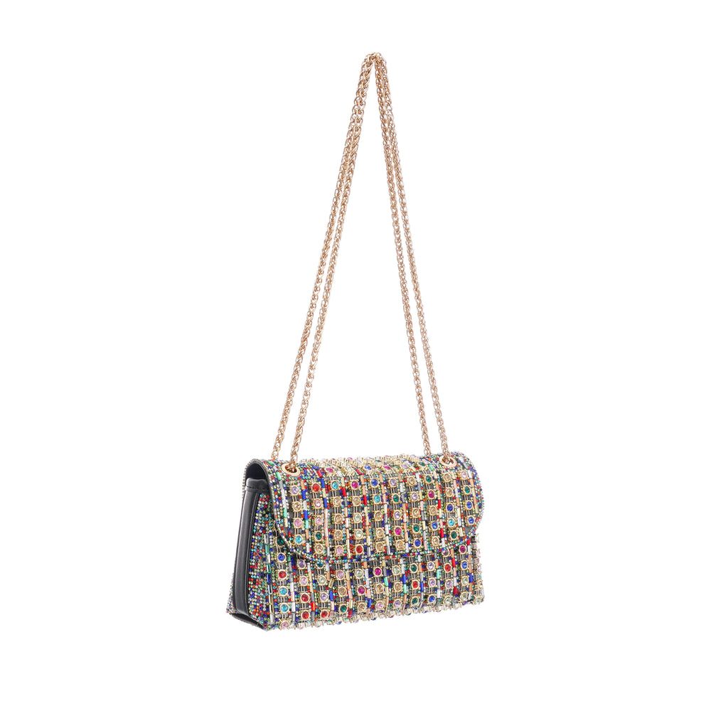 Crystal-Embellished Handbag