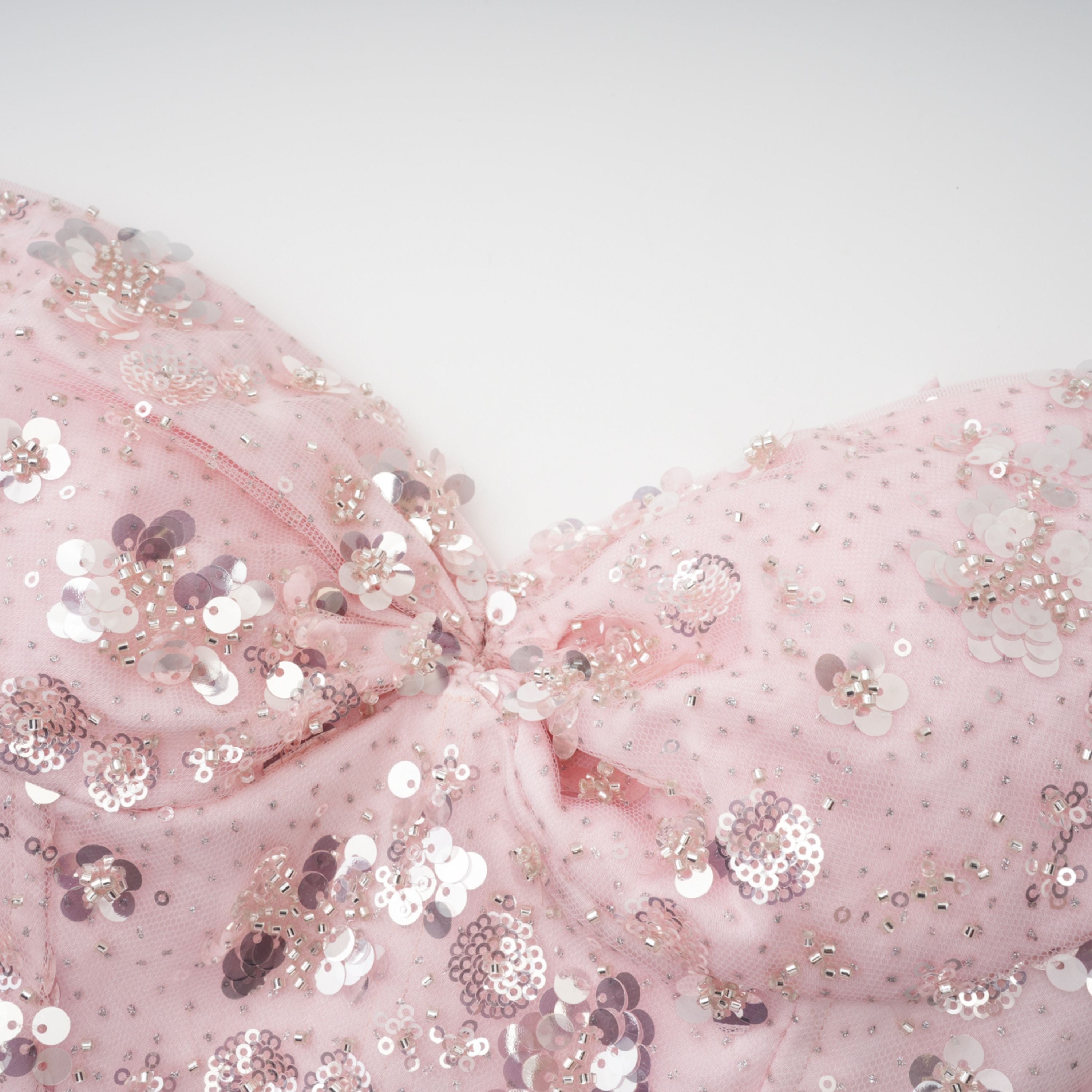 Teodora Pink Corseted Bodysuit & Satin Skirt Set