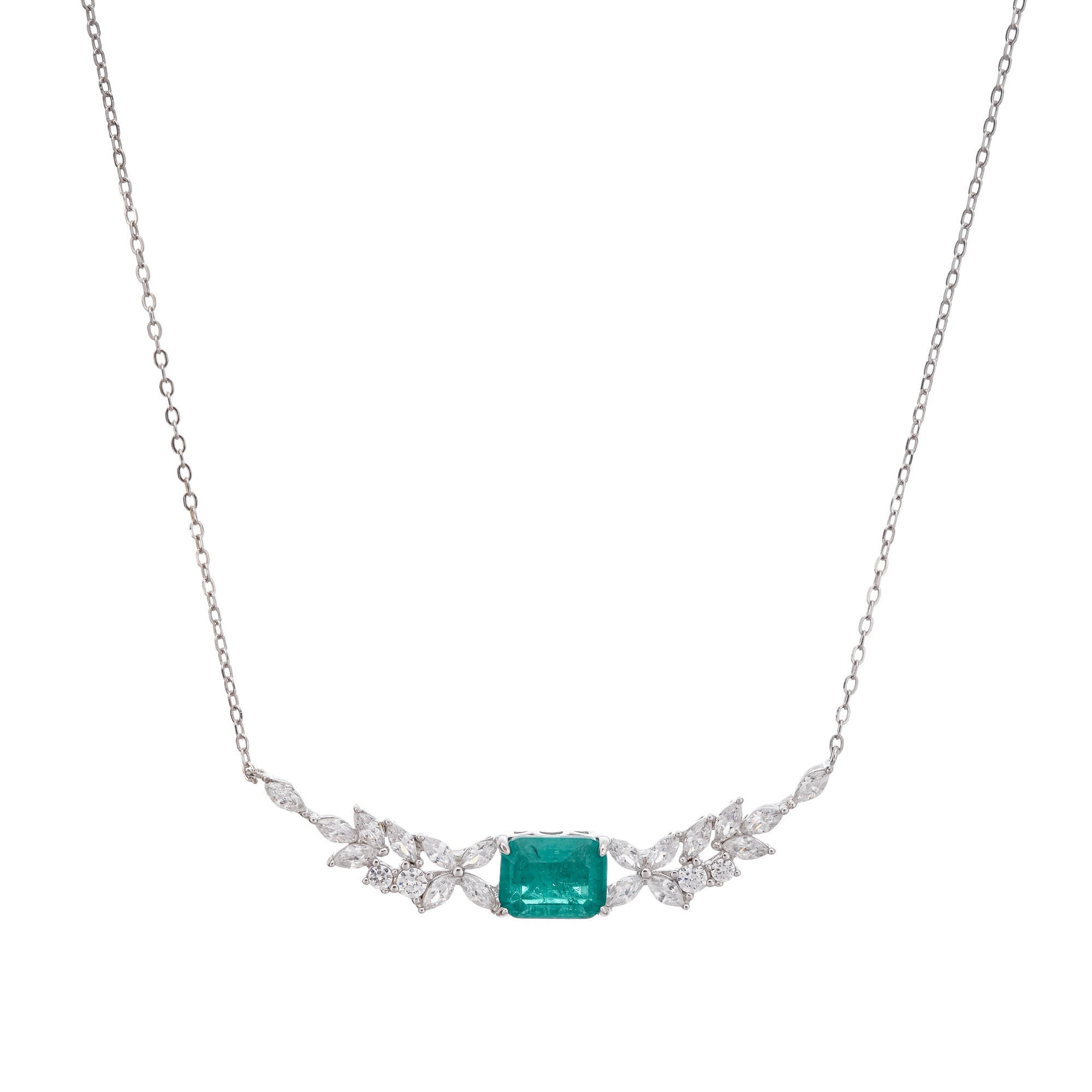 قلادة هيلجا الخضراء المجنحة من الفضة الإسترلينية