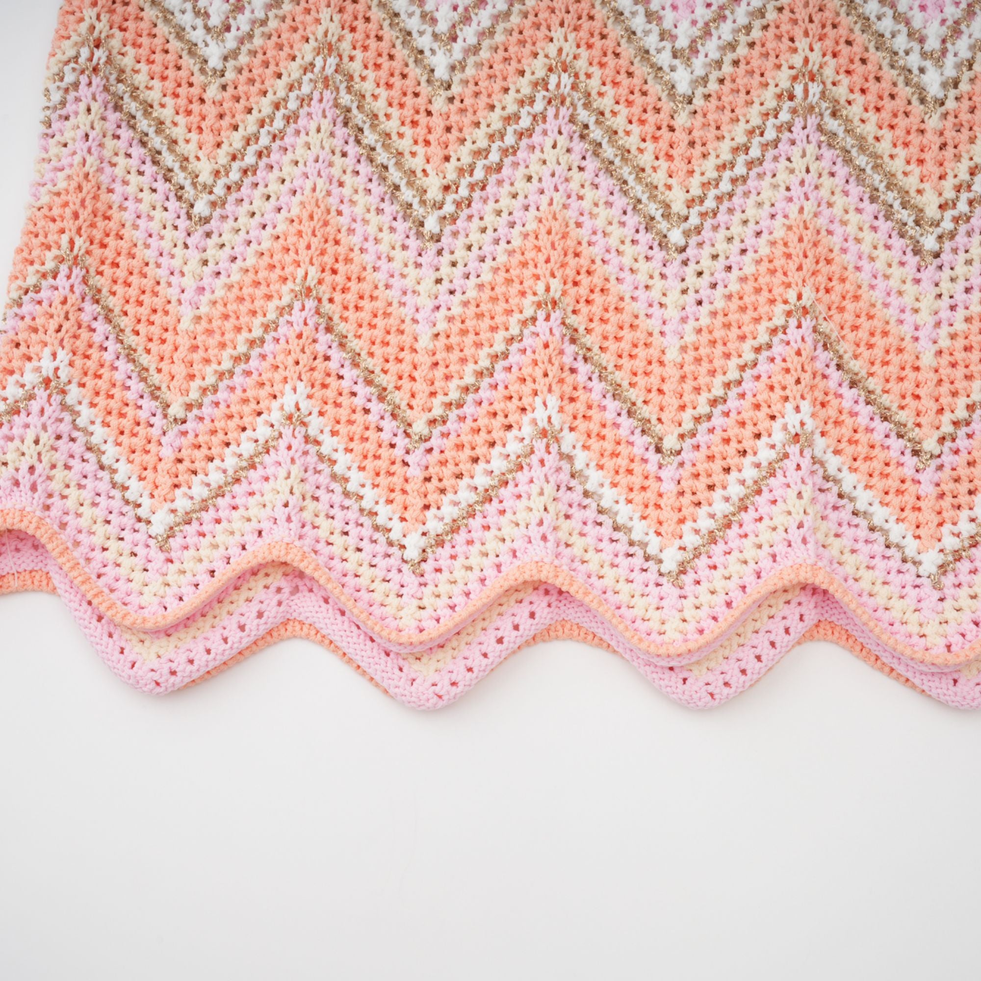 طقم إيرينا بينك متعرج بنقطة محبوكة متناسقة