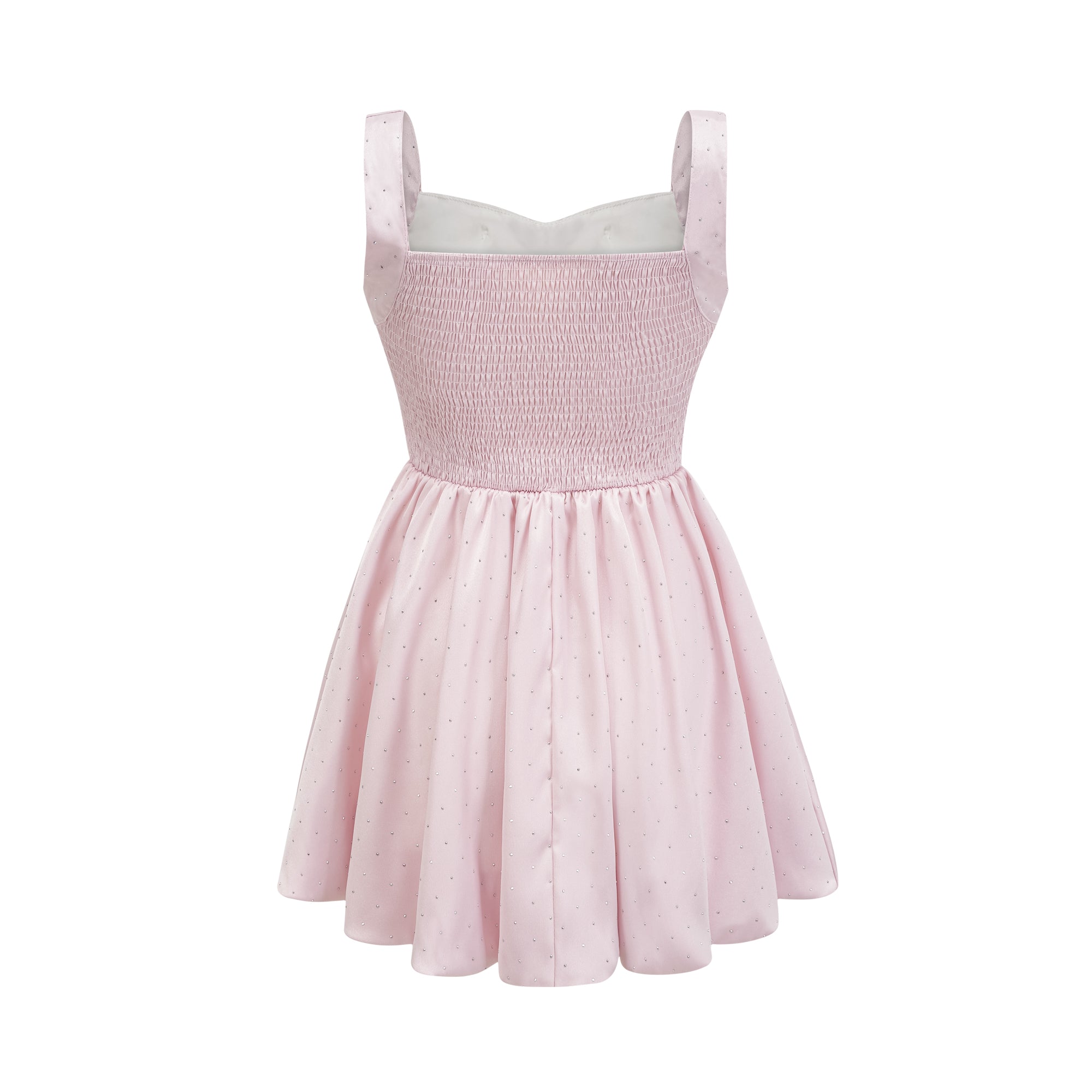 فستان Keeya قصير مزين بأحجار الراين