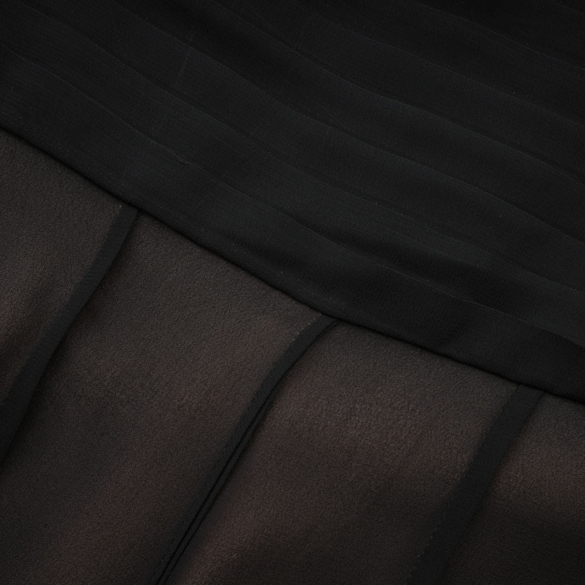 Jacqueline Maxirock aus Viskose-Tüll mit Rüschen und Falten