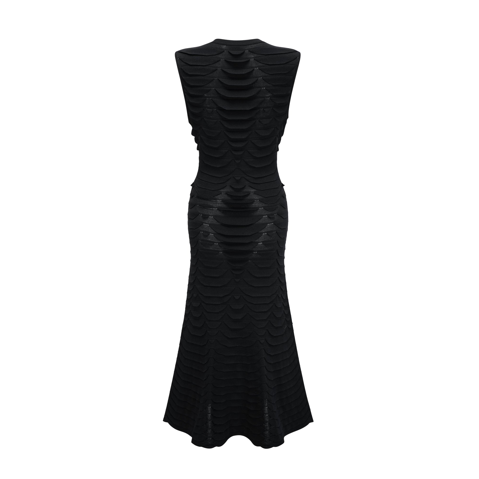 Anna snake-pattern godet midi dress