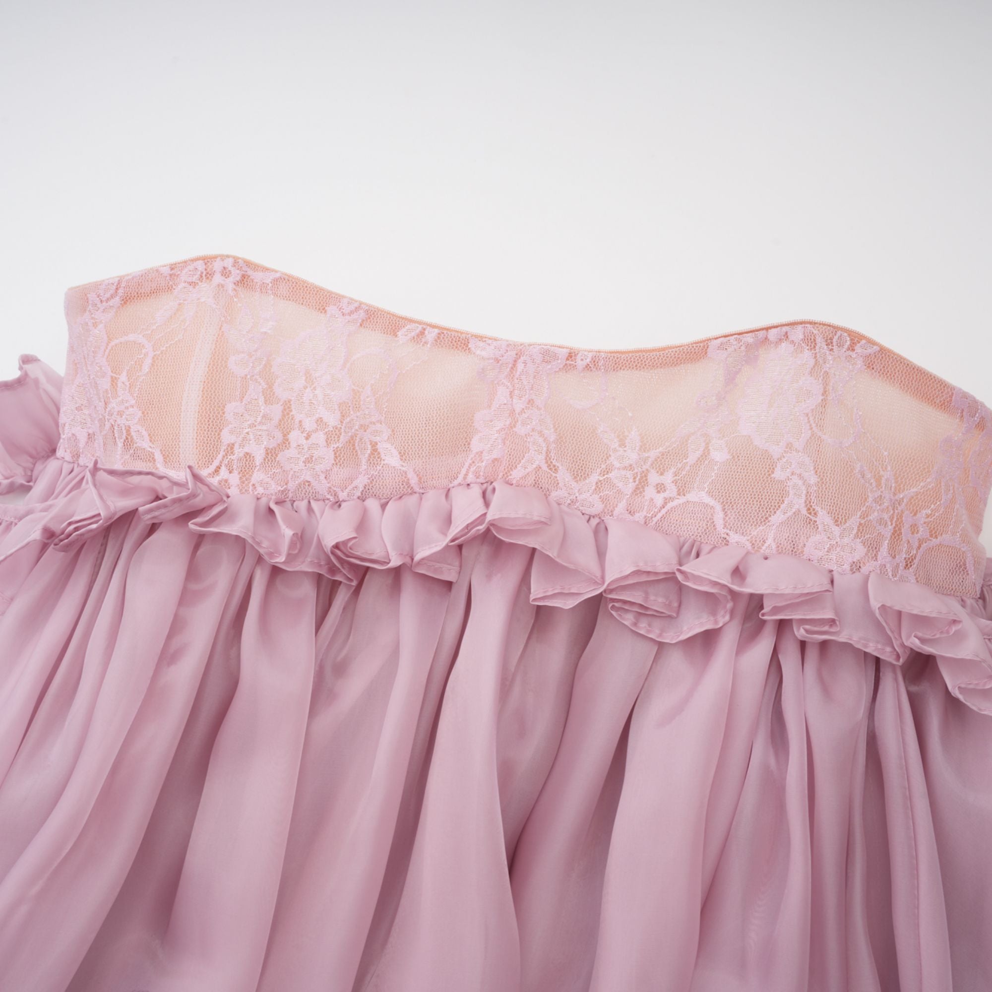 Brooklyn Pink Glossy Bubble Hem Mini Dress