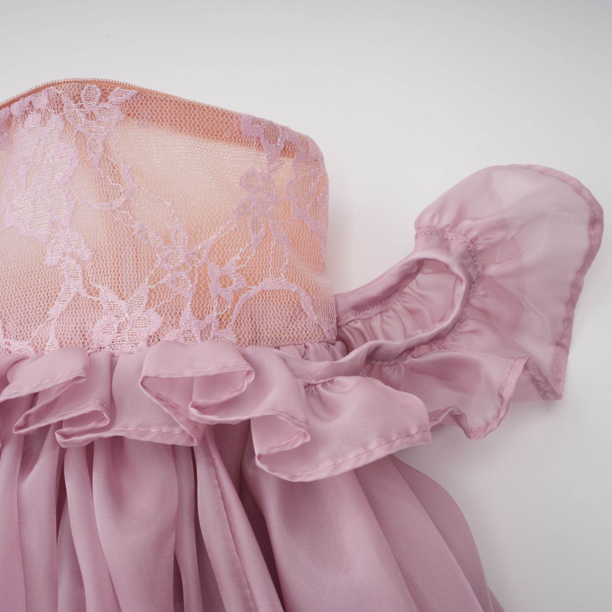 Brooklyn Pink Glossy Bubble Hem Mini Dress