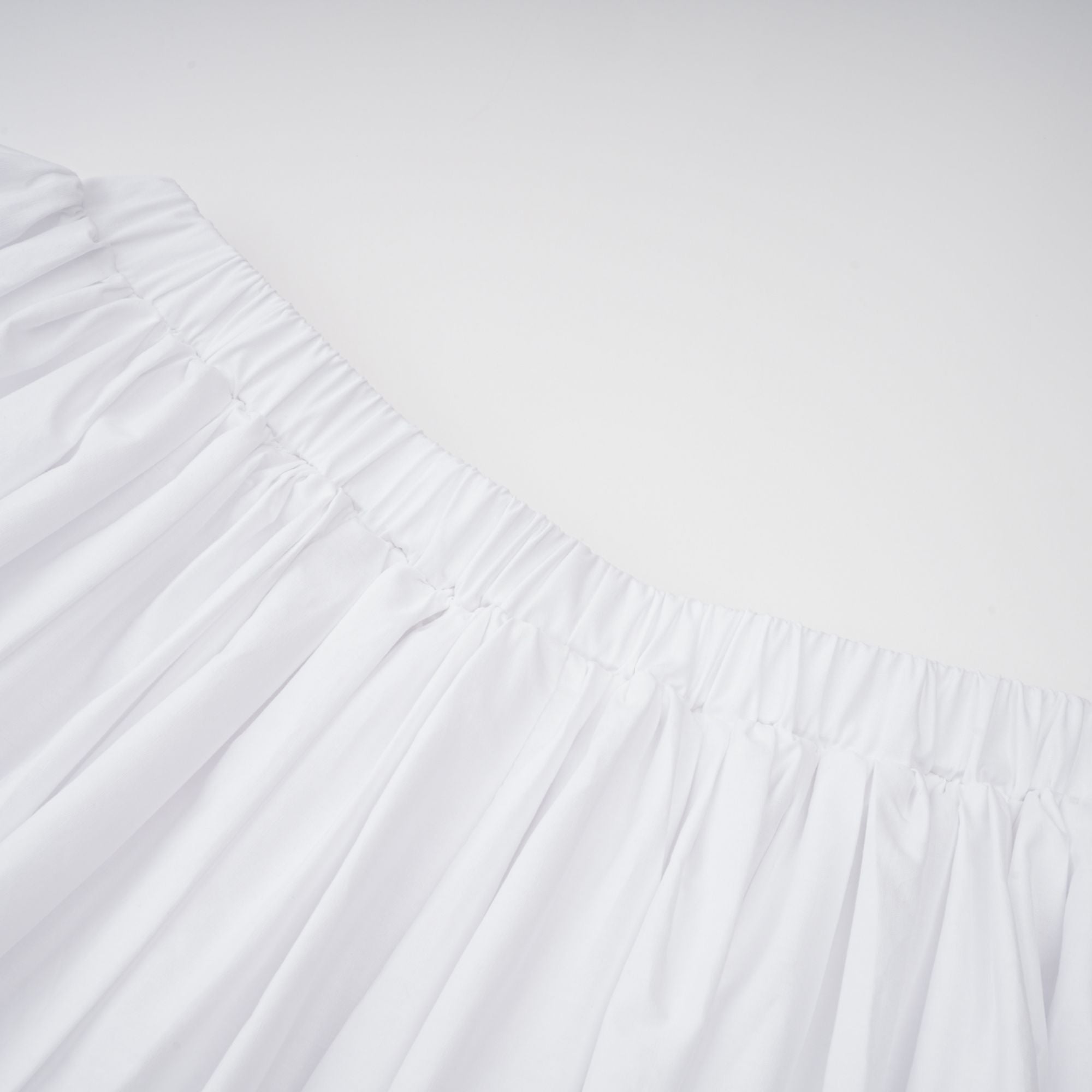 Alicia White Ruched Blouse & Skirt Set