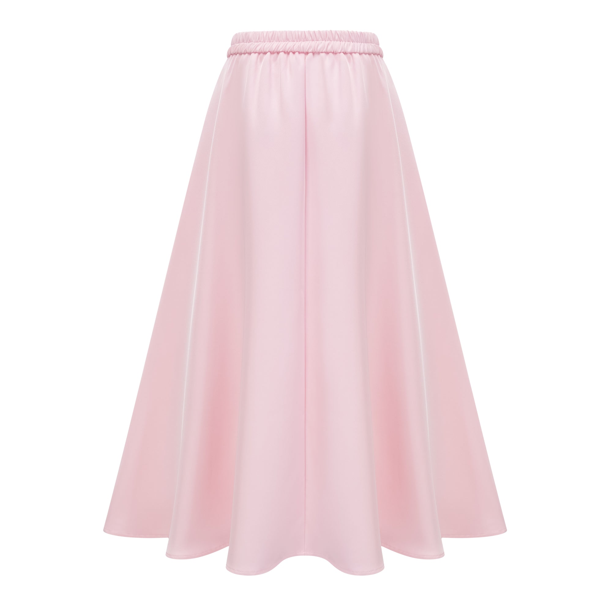 Johanna Pink Self-Tie Blouse & Skirt Set