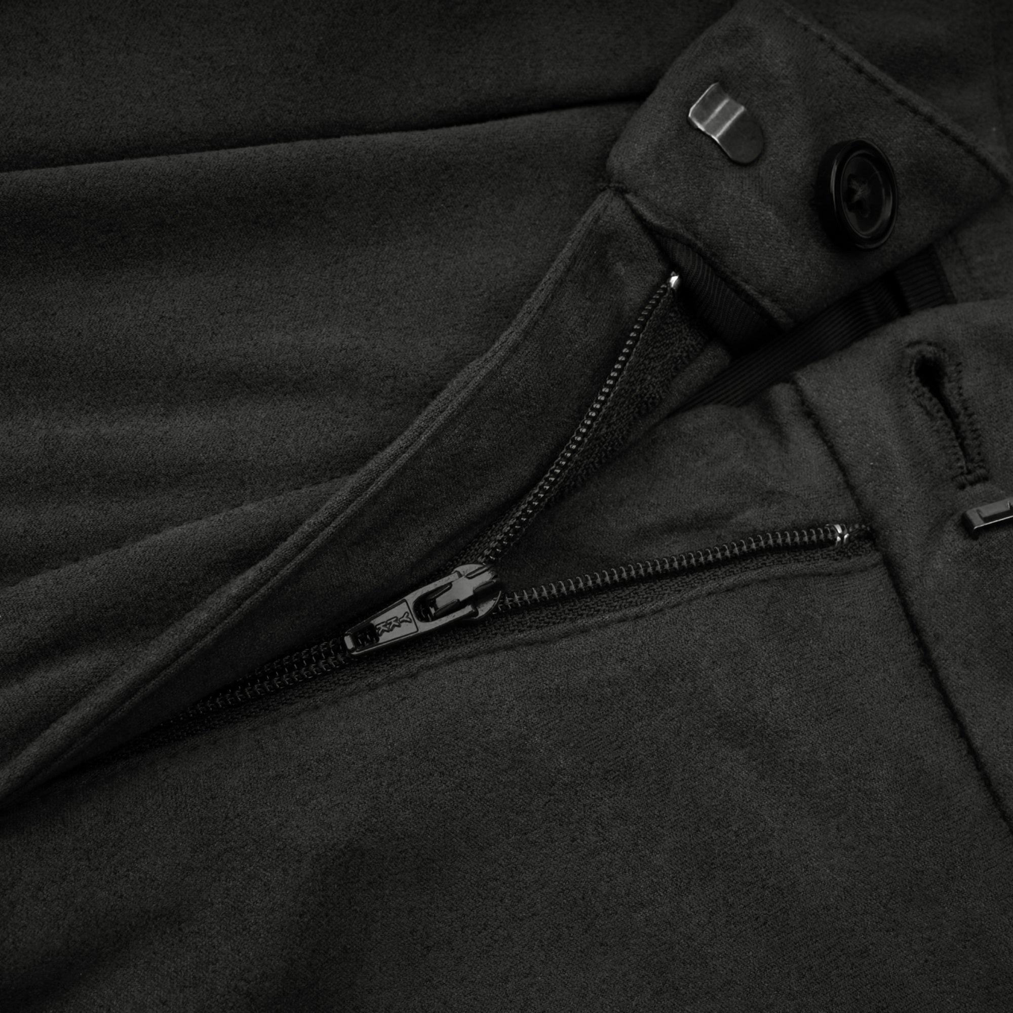 شورتات Chaney ذات الحافة الهوائية الرمادية المصنوعة من الجلد المدبوغ