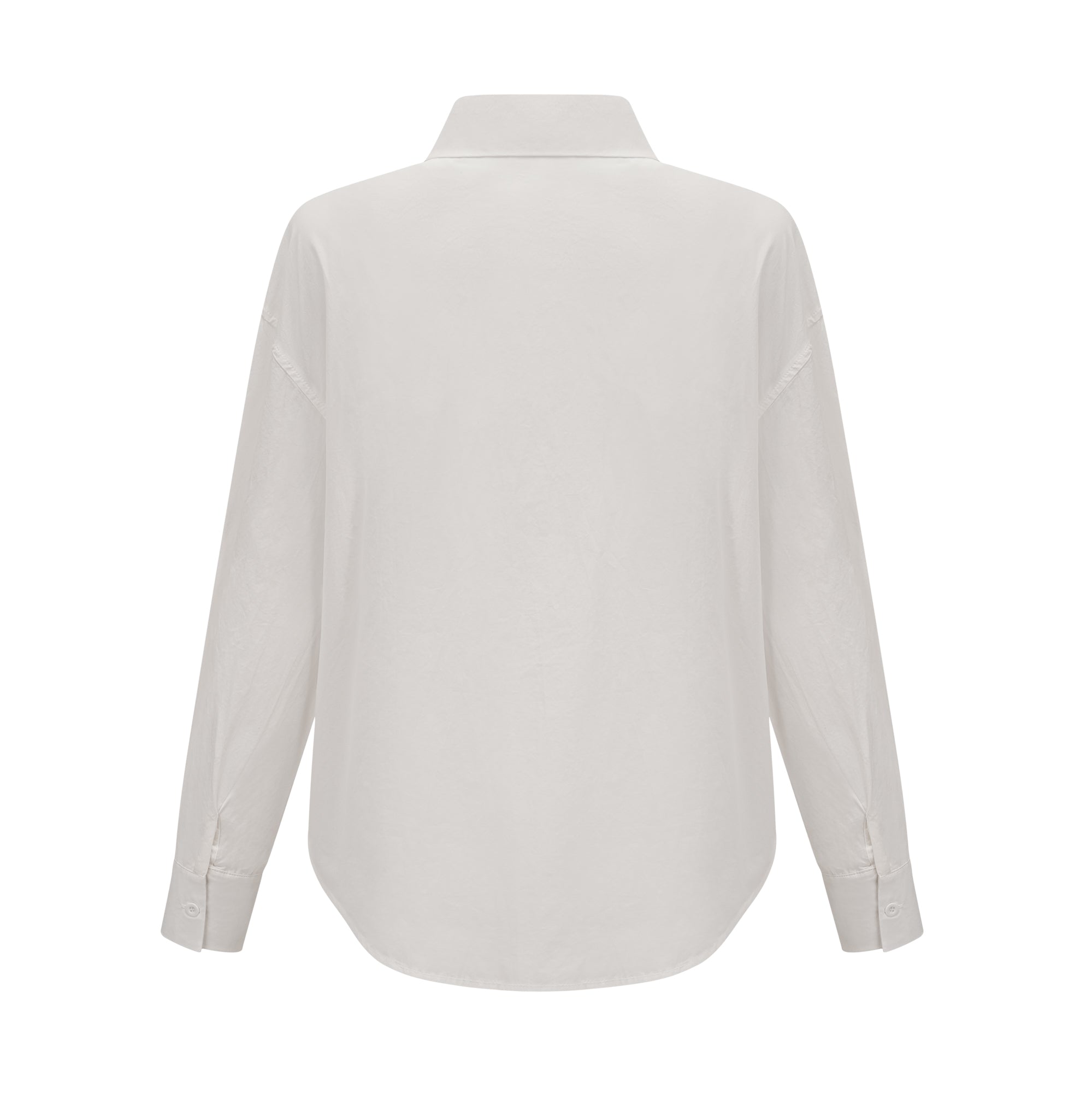 قميص روزالي الأبيض المقصوص بالزهور