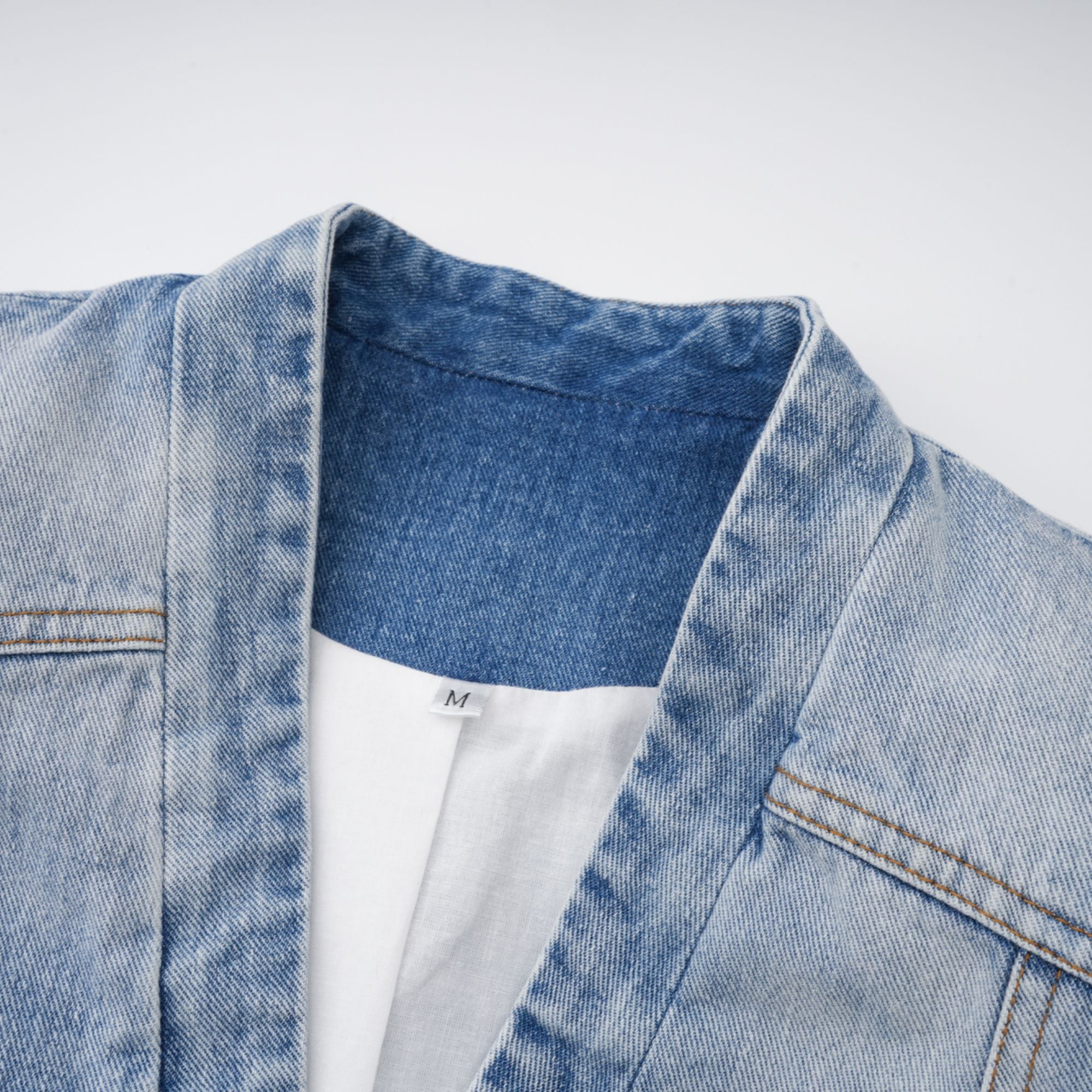 Edda Light Blue Belted Denim Jacket