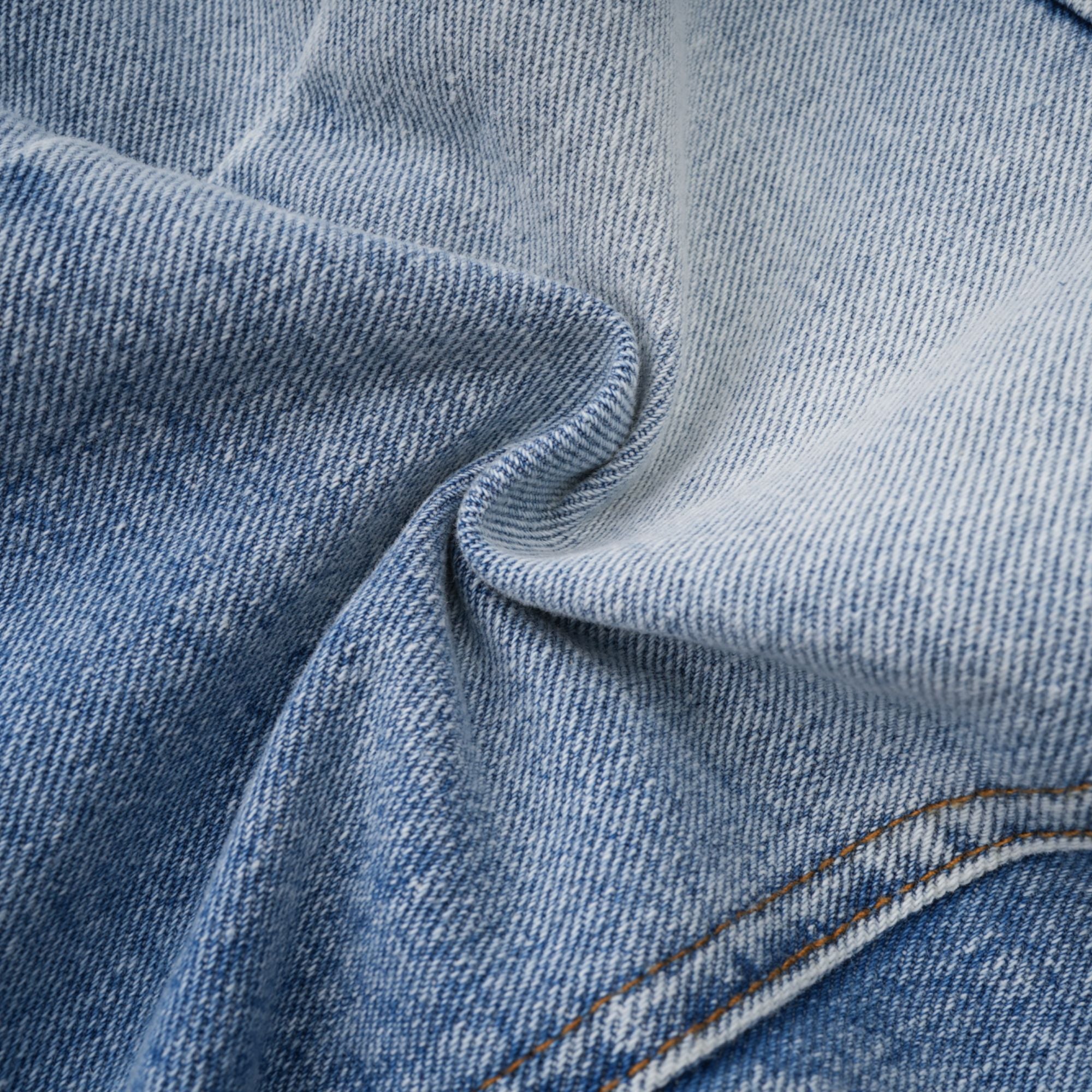 Edda Light Blue Belted Denim Jacket