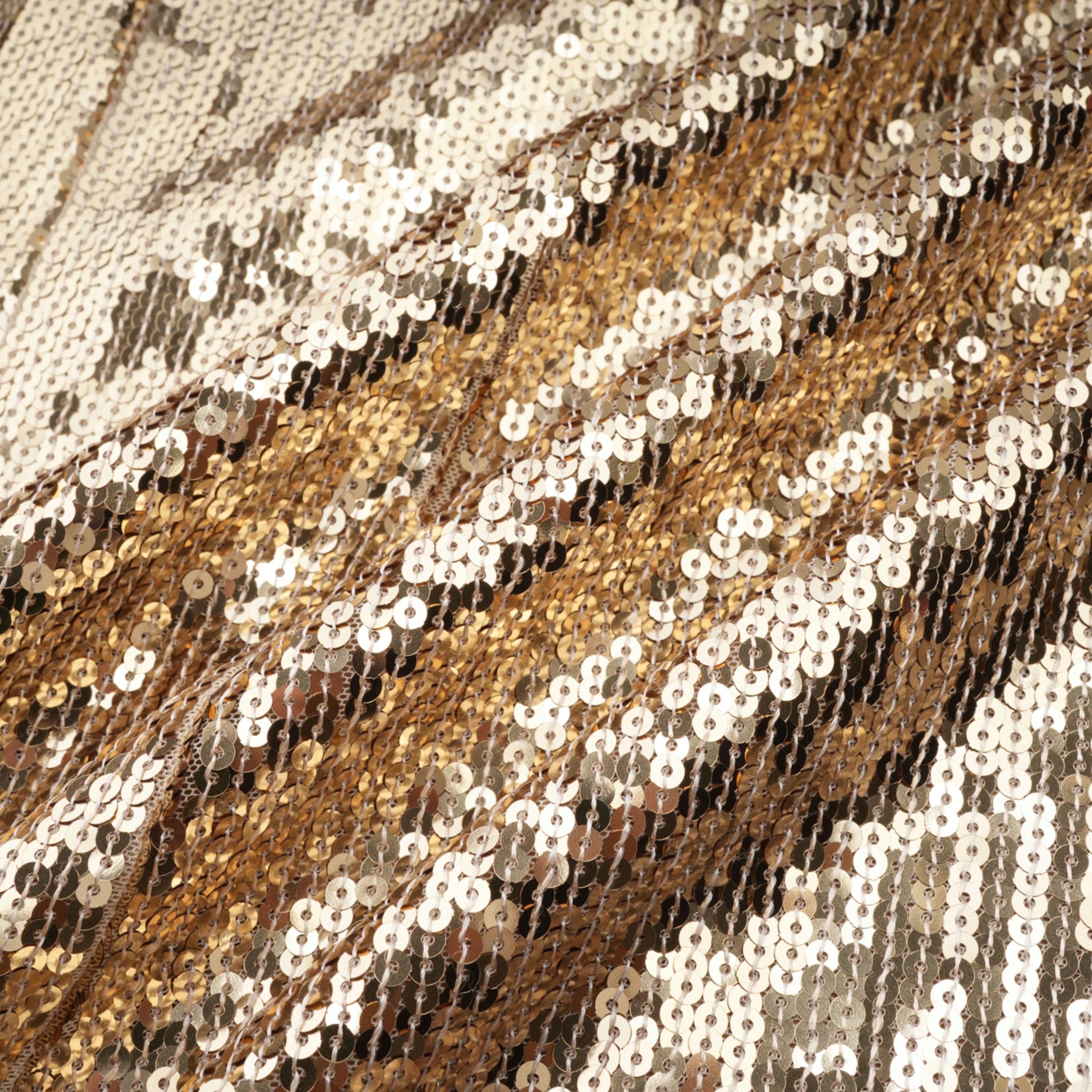 فستان فيديريكا ماكسي ذهبي مطرز بالترتر